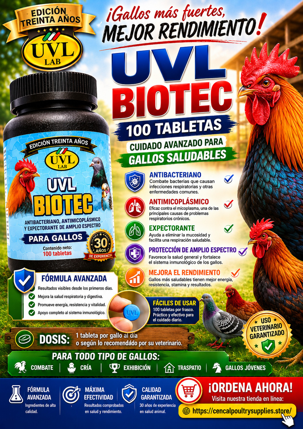 UVL Supplement 100 QTY TBS