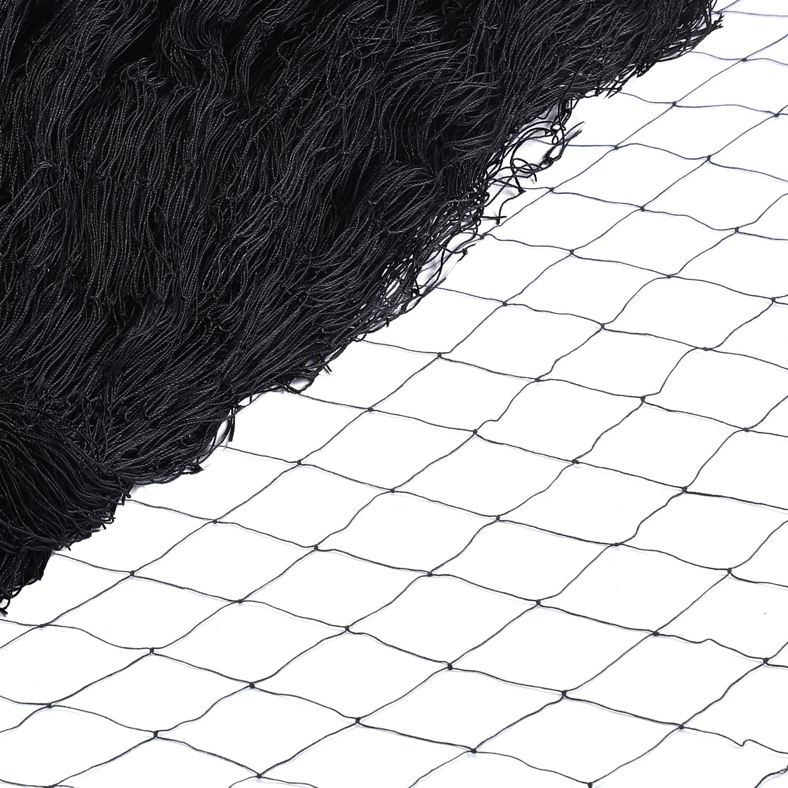 Windyun 1 Pc Bird Netting Net Chicken Coop 2.4" Mesh 50' X 100', Black
