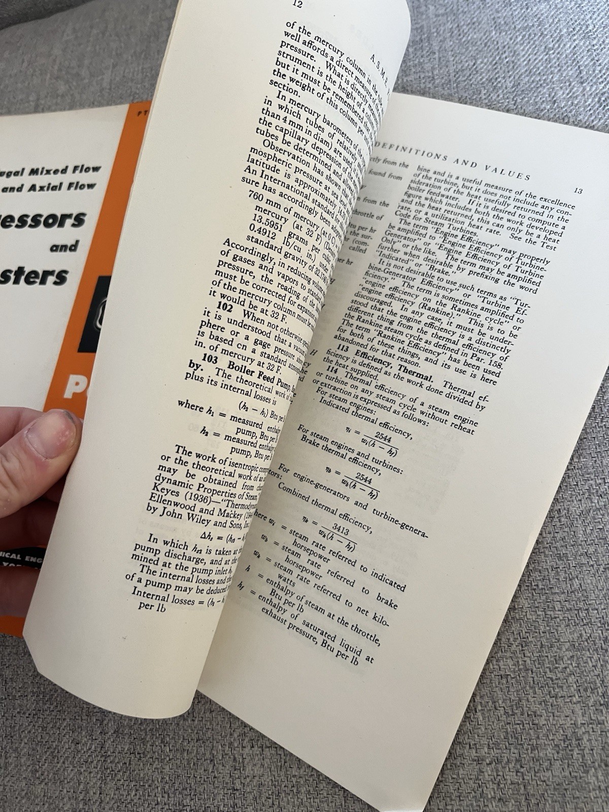 Vintage 1945 Mechanical Engineers Reference Books Manuals Test Codes Compressors