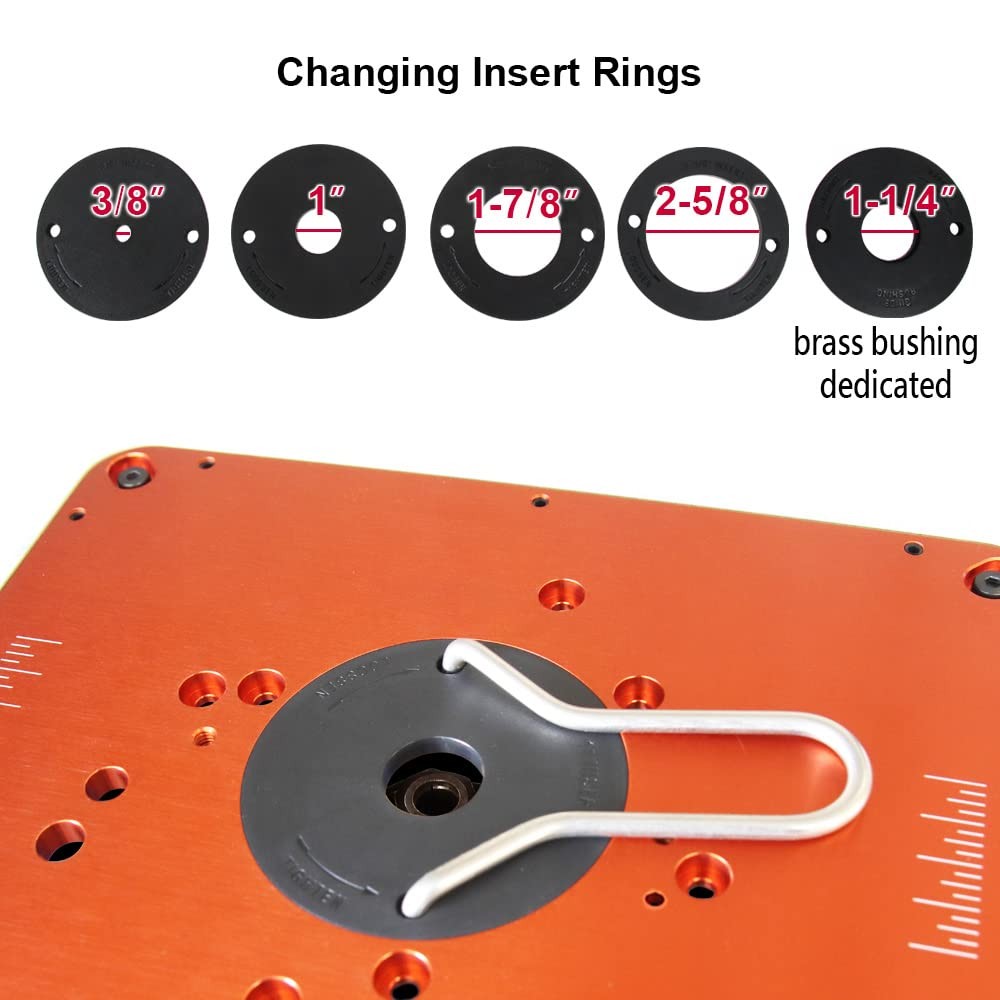O'Skool Oskool Precision Aluminum Router Table Insert Plate Router Templates