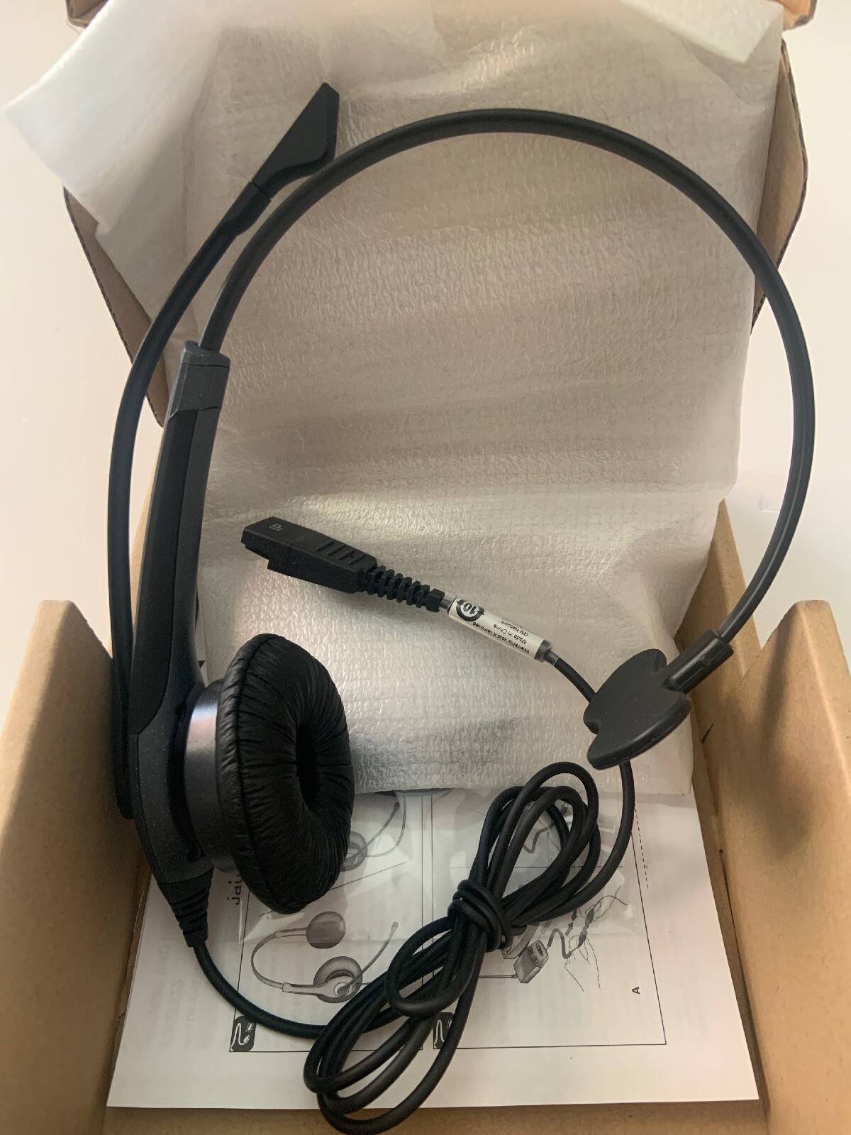 Jabra GN2000 Mono Noise Canceling IP Gray Headband Headsets