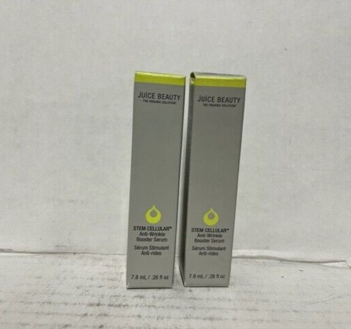 *LOT OF 2* Juice Beauty Stem Cellular Anti-Wrinkle Booster Serum, 0.26 fl oz