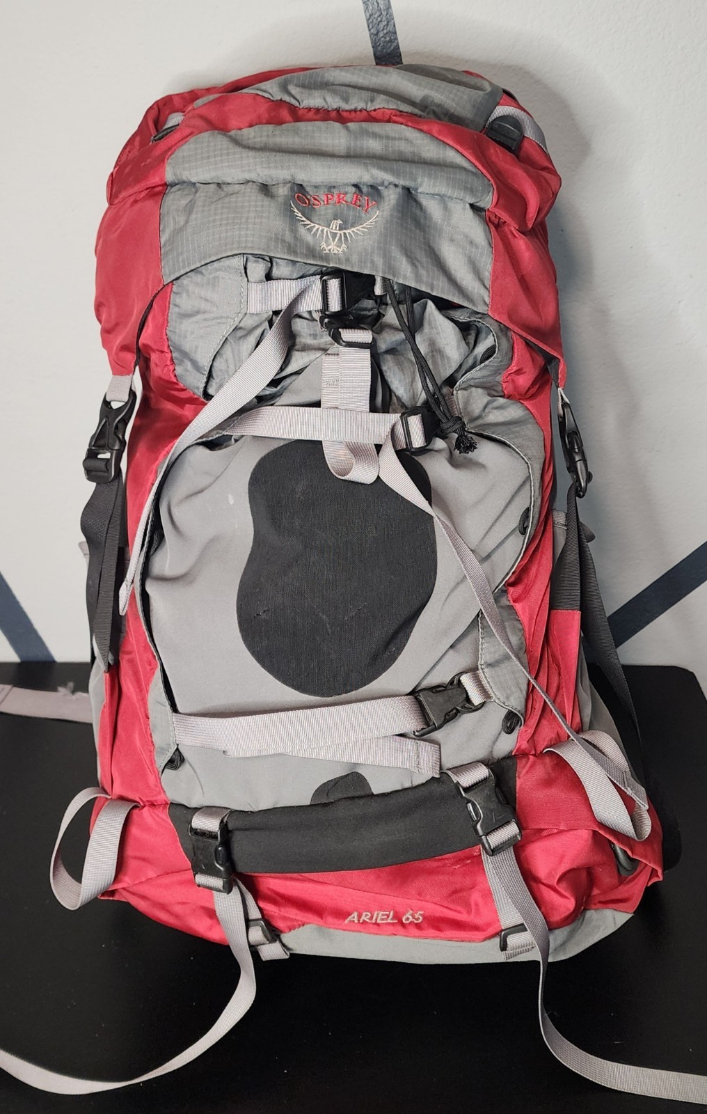 Osprey Ariel 65 Backpacking Backpack Red size WS