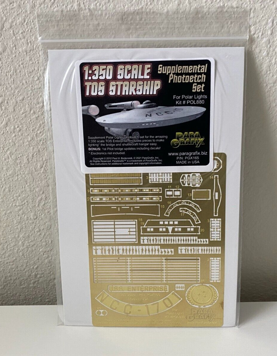 Paragrafix 1/350 TOS Enterprise Supplemental Photoetch Set PGX165