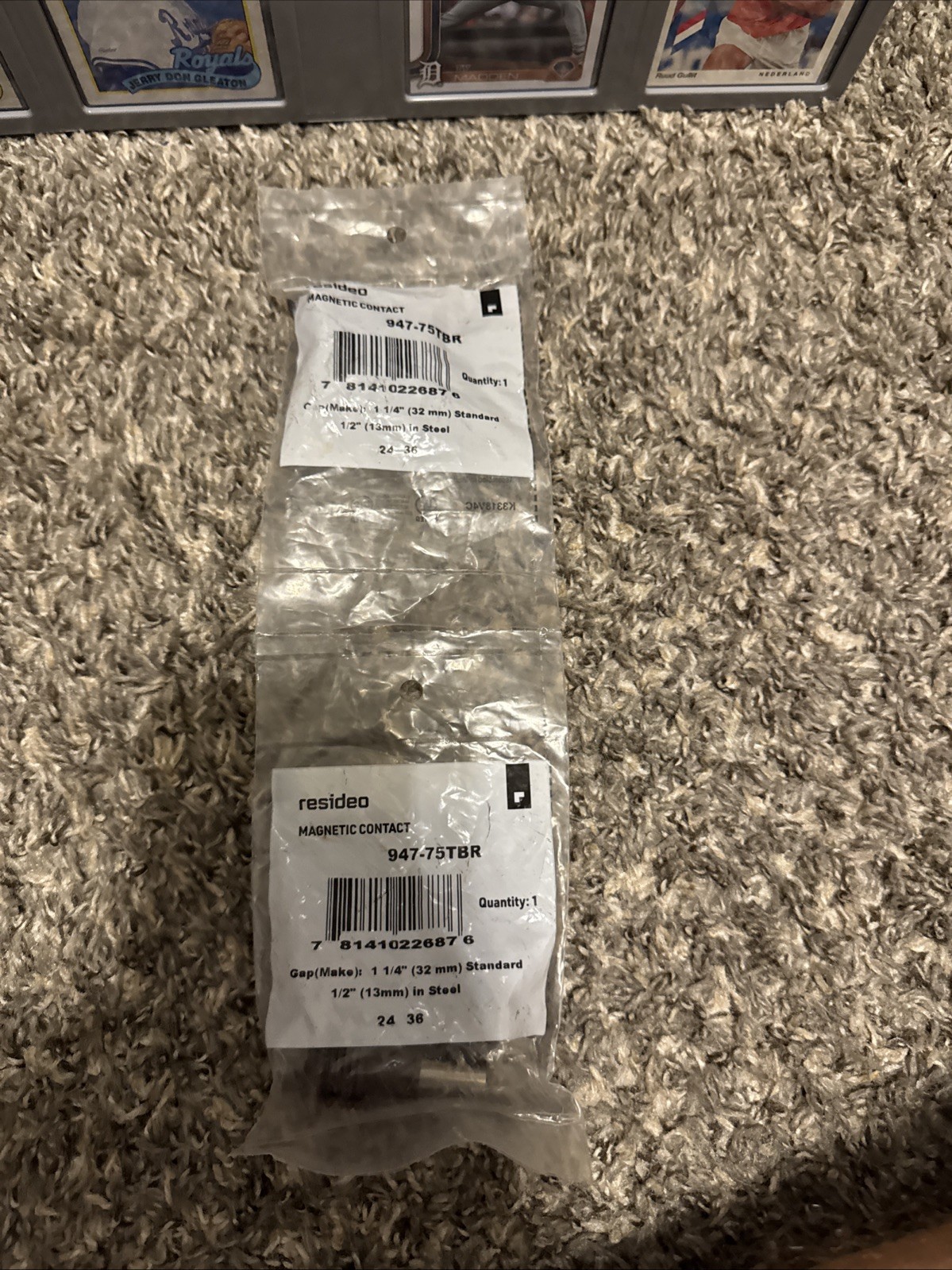 (2-Pk) Resideo Door Contact with Terminals Steel Brown 947-75TBR Free Ship