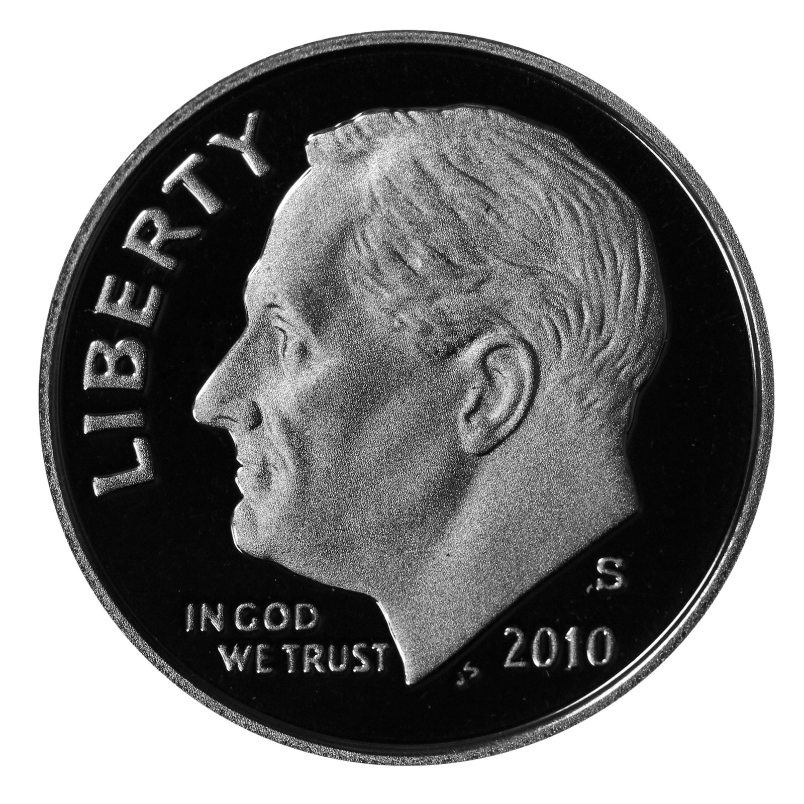 2010 -S Roosevelt Dime Proof 90% Silver Gem Deep Cameo US Coin