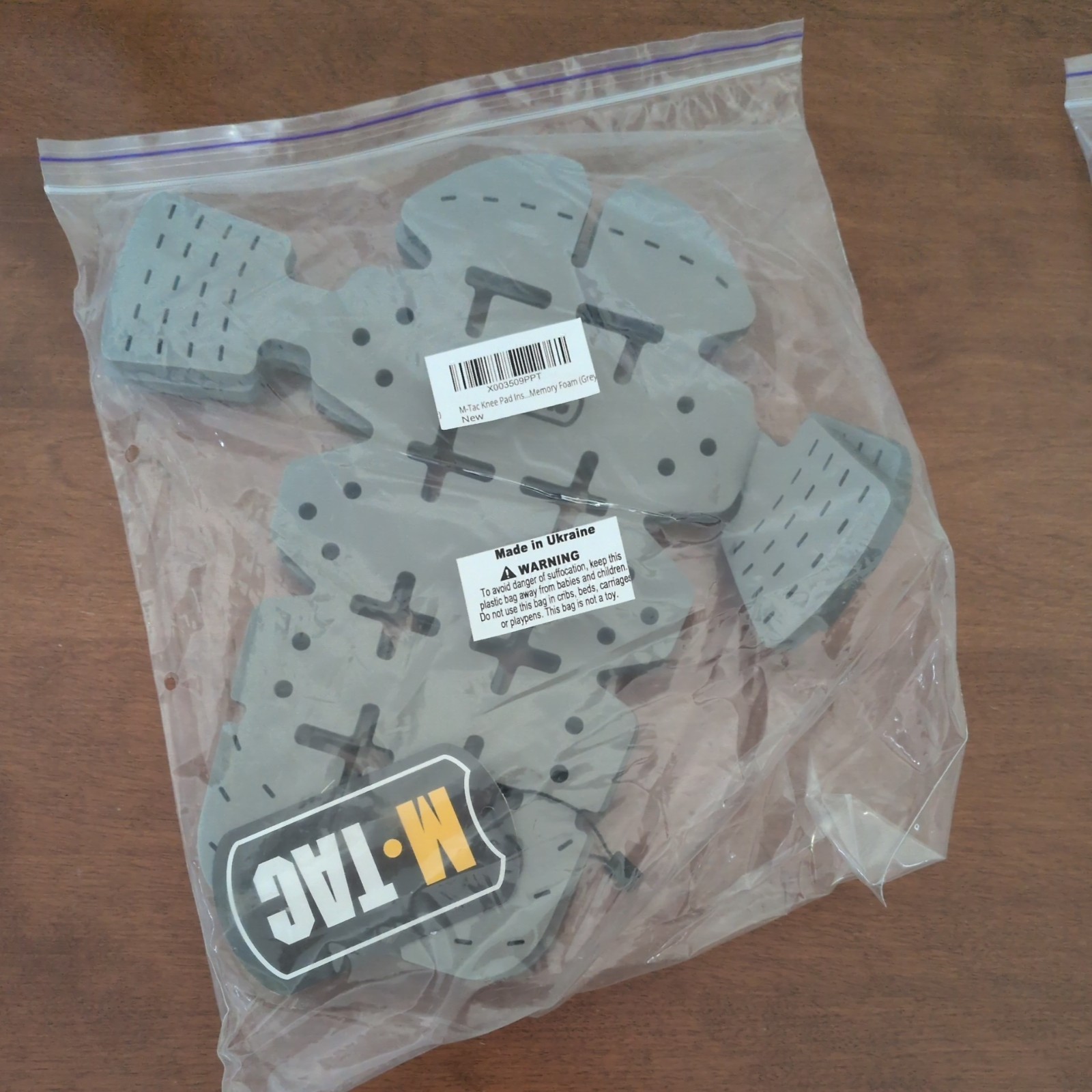 M-Tac Knee Pad Inserts for Men and Women (2 PCs) - A Pair of Pads Gray