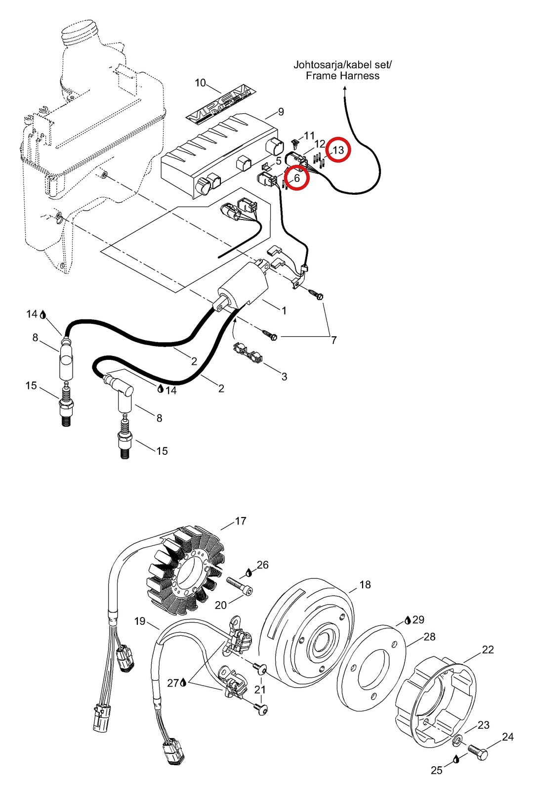 Lynx 278000632 Female Terminal for Can-Am Sea-Doo Ski-Doo 1996-2024