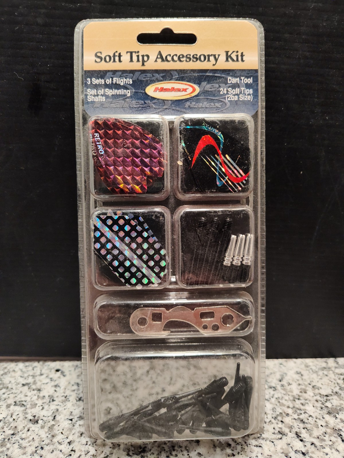Halex Accessories AND Tune Up Kit Set For Soft Tip Darts & Three Shafts. New.
