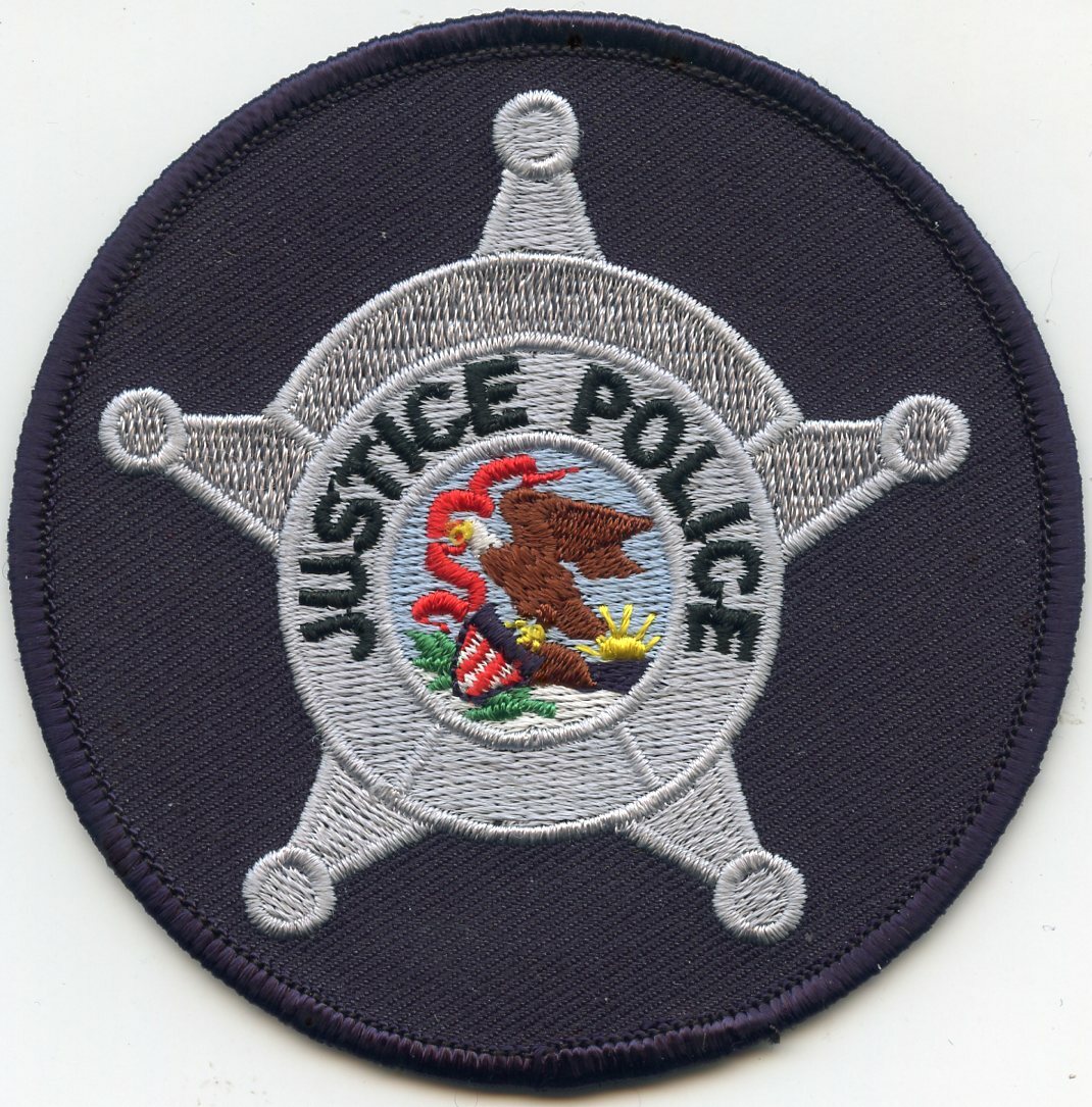 JUSTICE ILLINOIS IL State Seal round POLICE PATCH