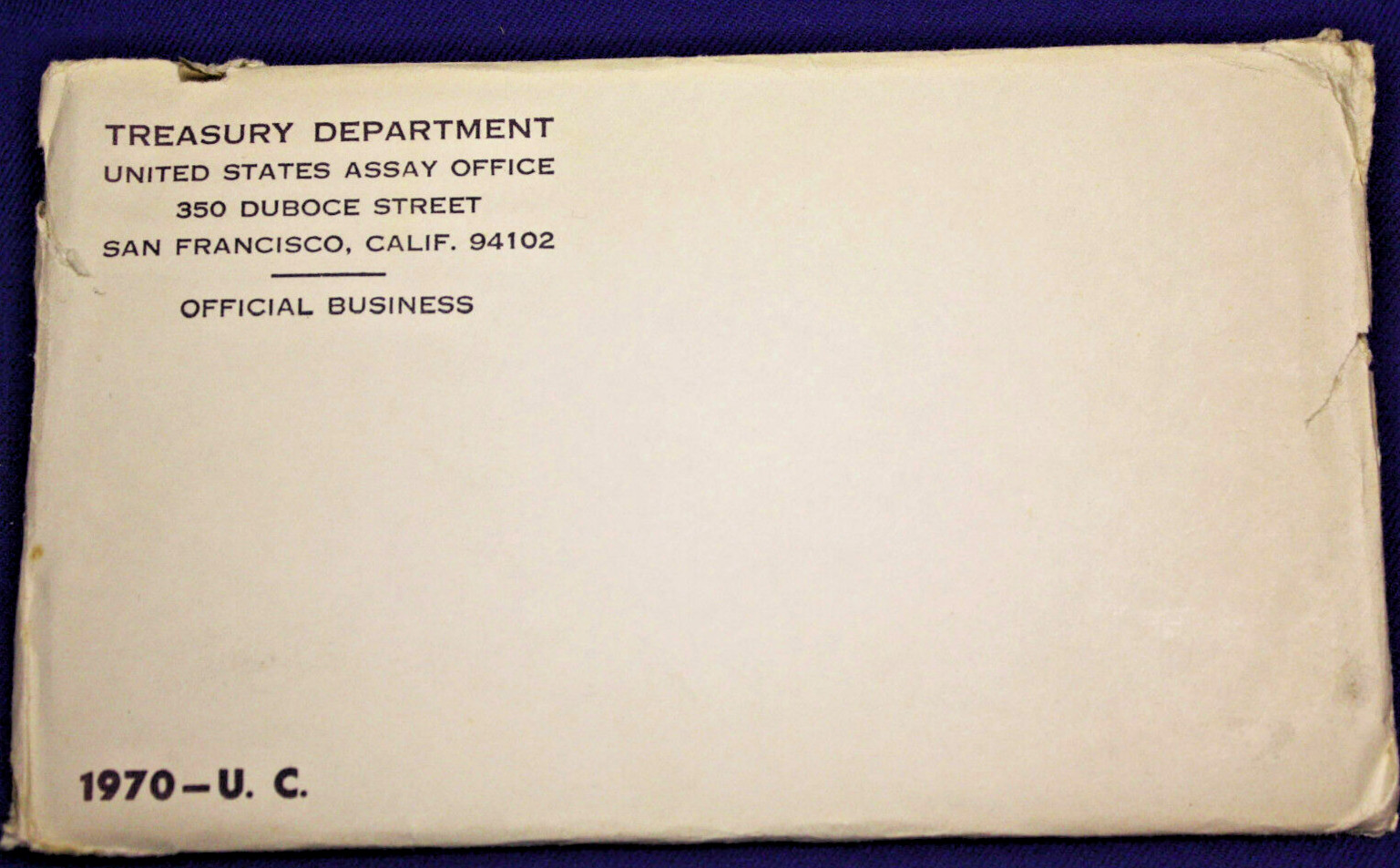 1970 Mint Set. Original Envelope OPENED. Coins are mint sealed.