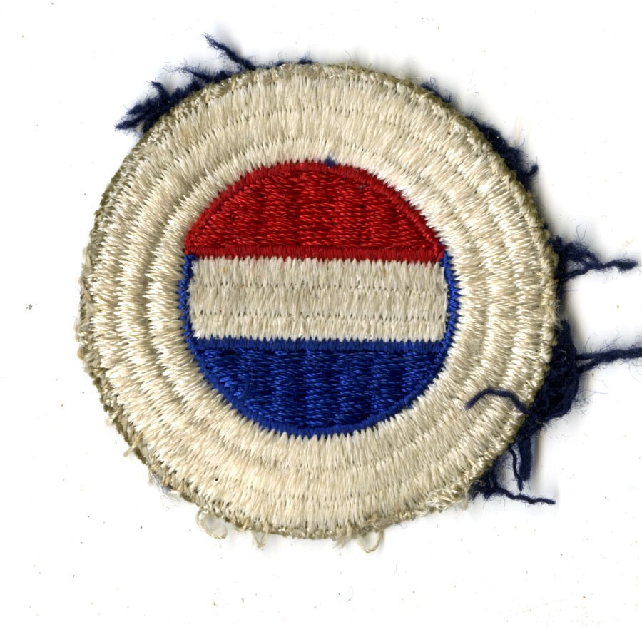 GHQ Reserve Patch Ripple Weave White Back Patch WWII Vintage 506th 101st Toccoa