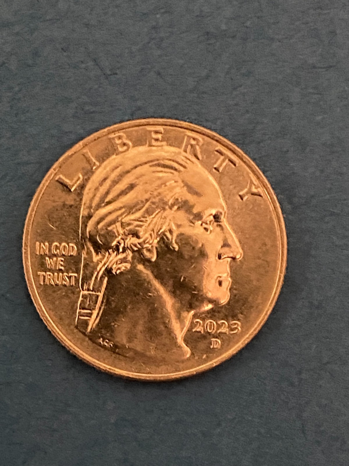 2023 D Jovita Idar Women's Quarter Reads "In Cod We Trust." Error