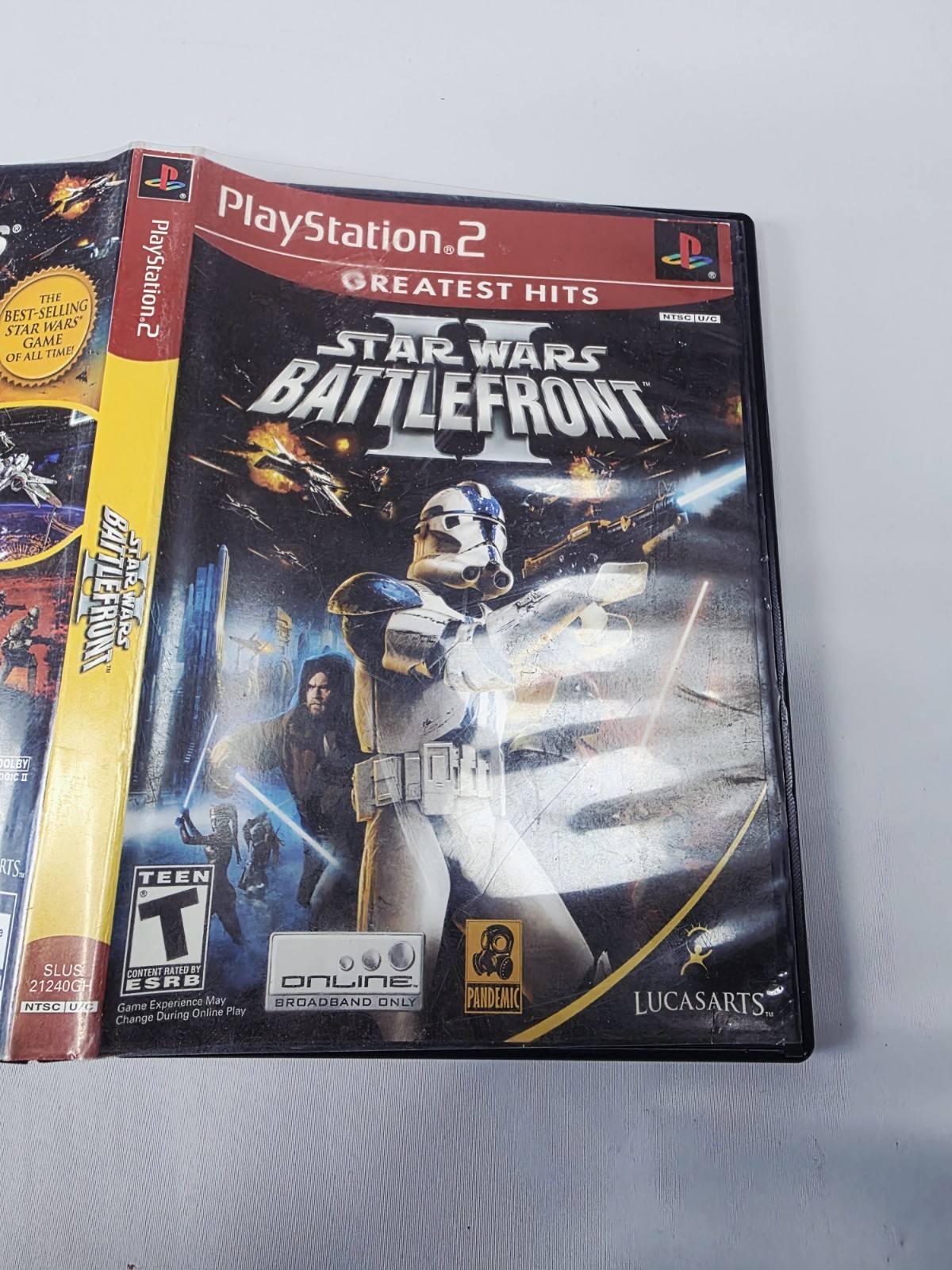 Star Wars: Battlefront 2 Greatest Hits Sony PS2 Original CASE ONLY w/Manual