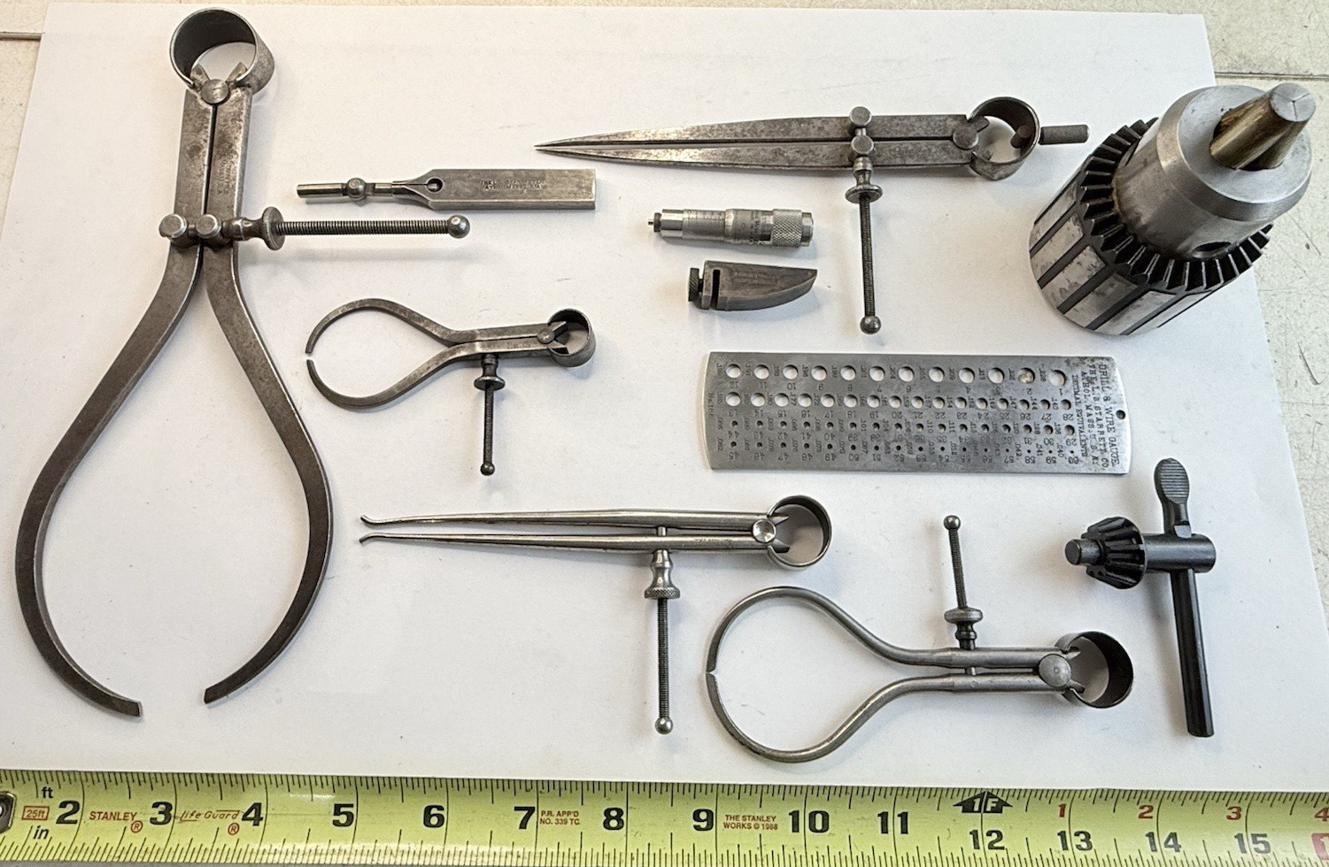 Vintage Lot of assorted machinist tools , parts / Used