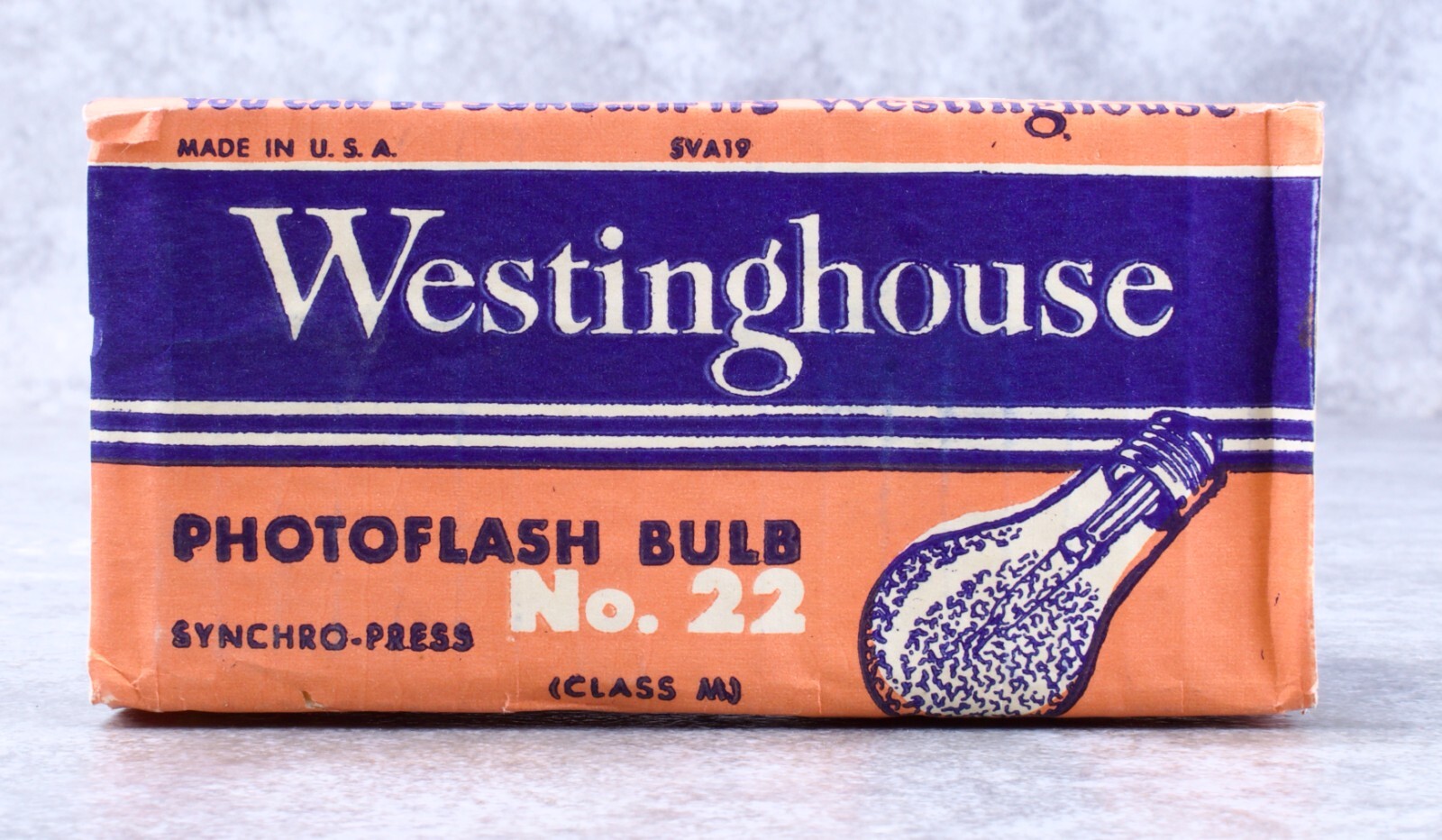 Vintage Westinghouse Photoflash Bulb No. 22 New Old Stock