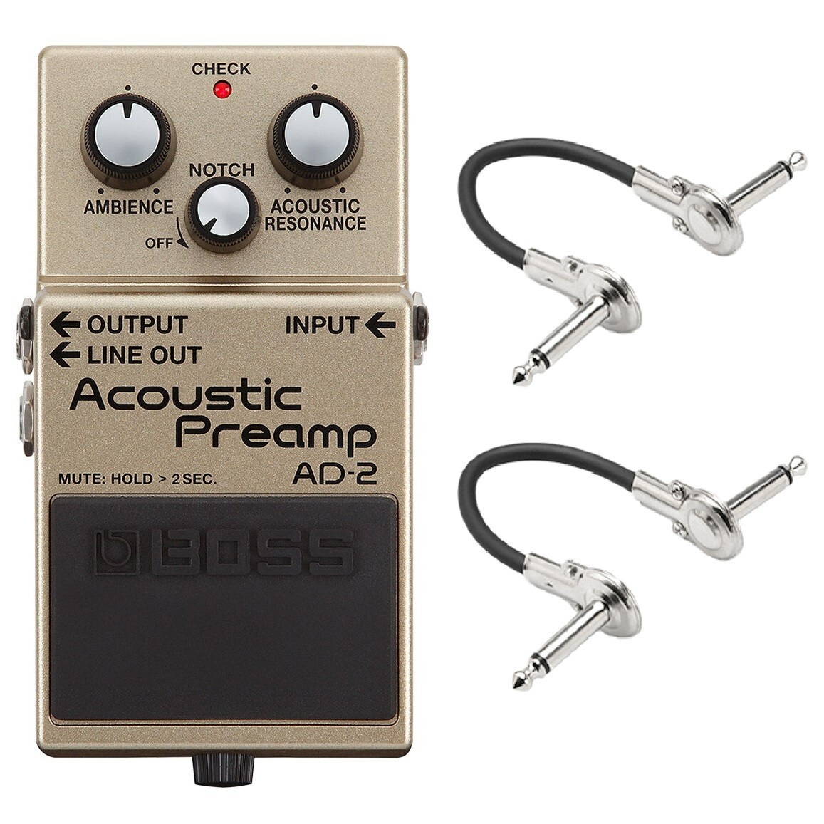 New Boss AD-2 Acoustic Preamp Guitar Effects Pedal
