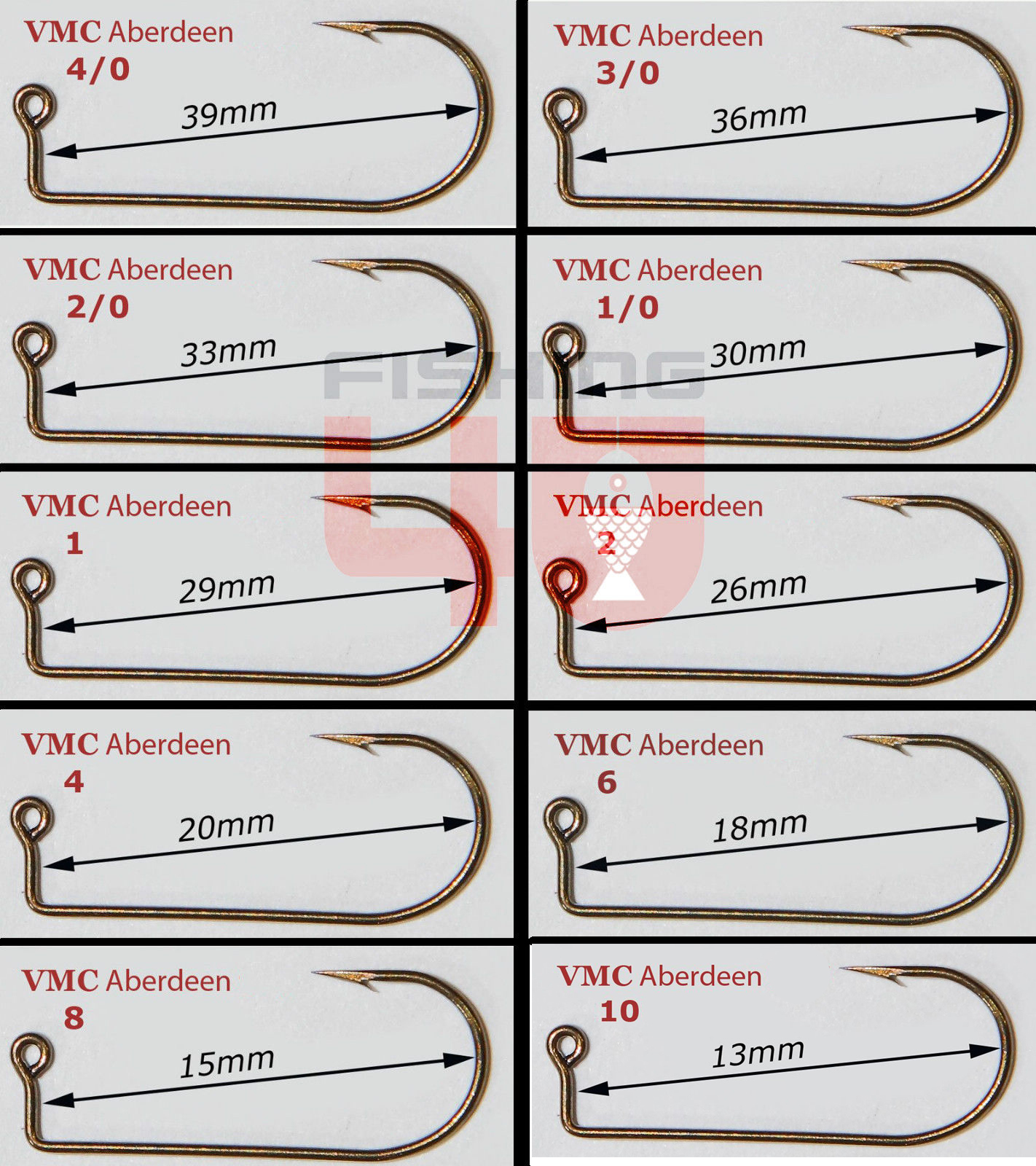 VMC ABERDEEN 9147 JIG FISHING HOOKS ALL SIZES / sea,boat, beach, coarse, fishing