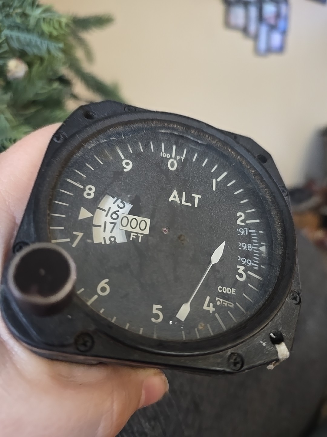 Bendix Altimeter Encoder Indicator 28V PN 99251-3252013-1101 Aviation Gauge