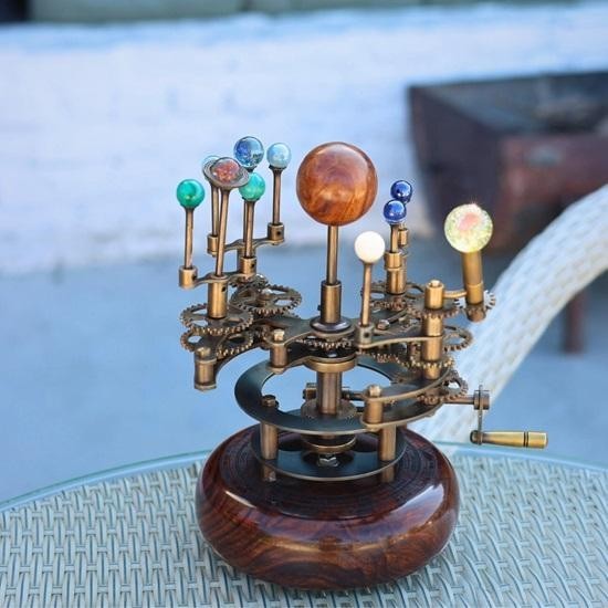 Art Piece Orrery A Functional Model of the Solar System with Planets