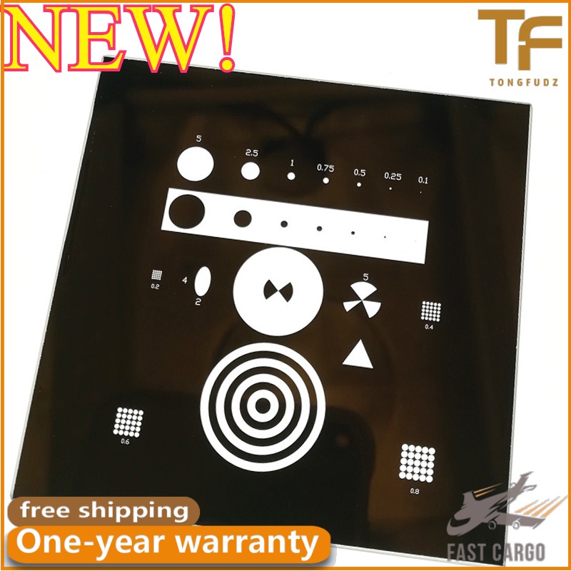 For NEW Profile Projector Calibration Gauge Standard Block Glass Plate FAST SHIP