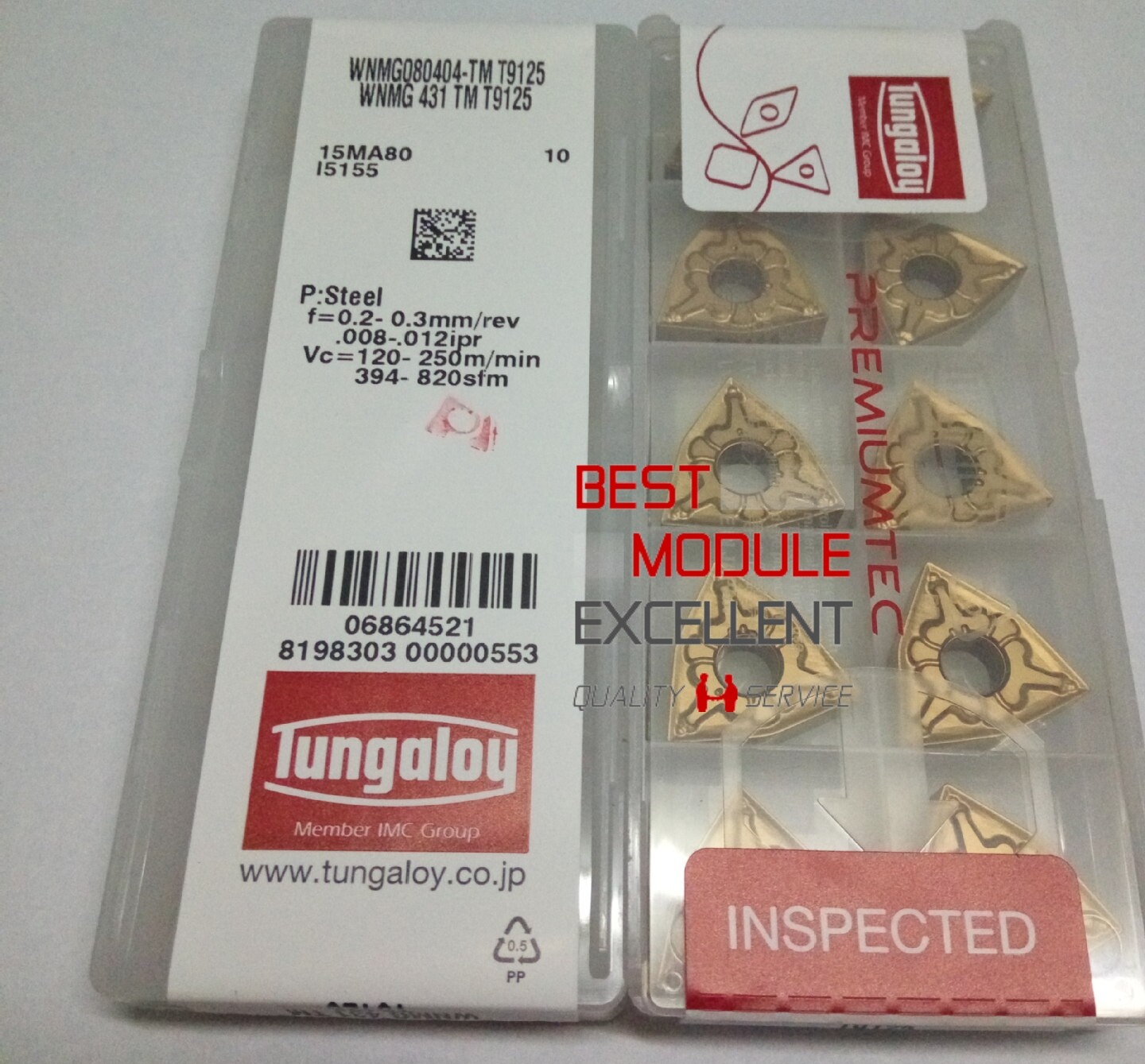 10PCS/BOX Tungaloy WNMG080408-TM T9125 NEW 100% Quality Assurance