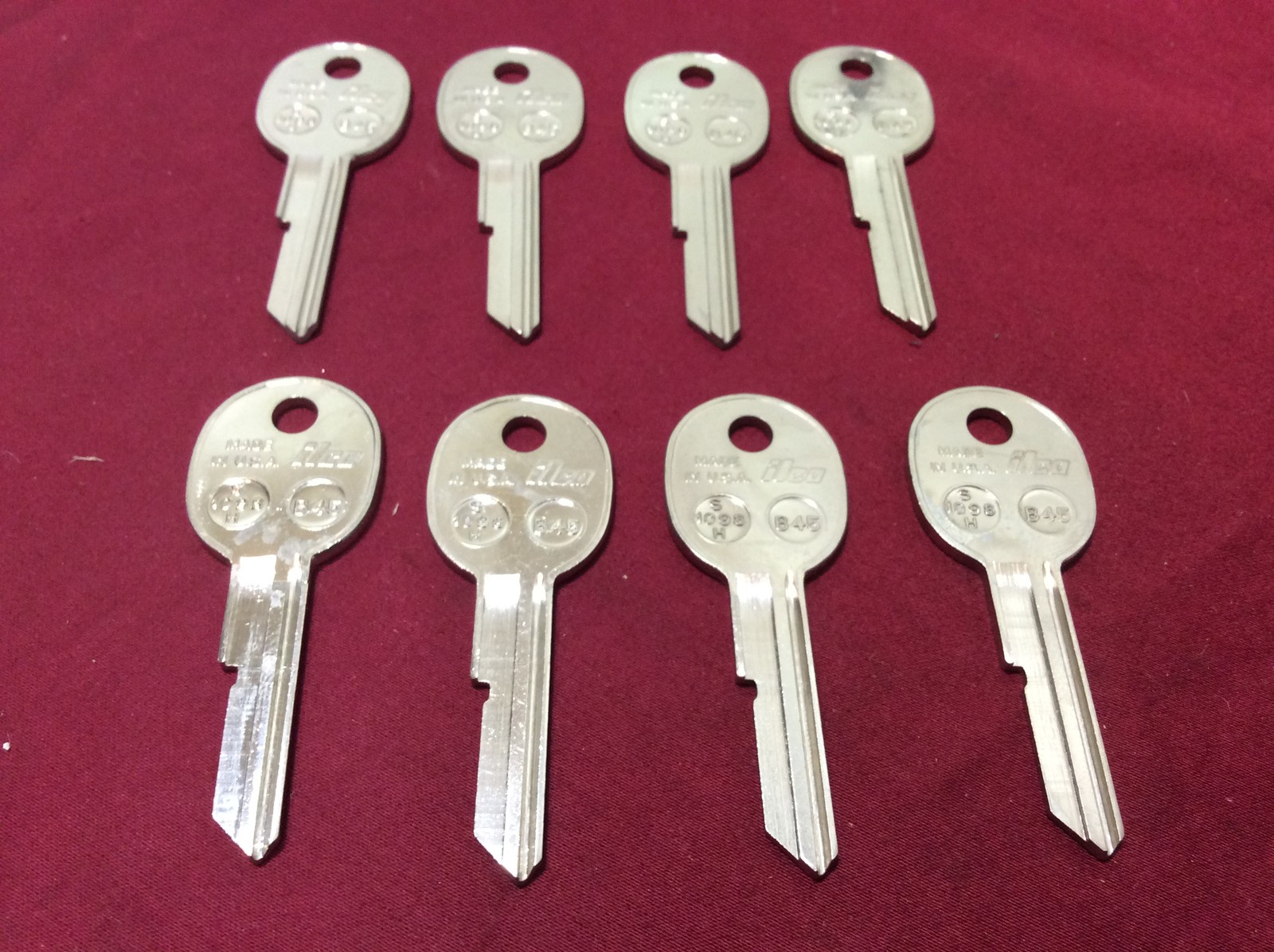 GM by Ilco B45 Key Blanks, Set of 8- Locksmith