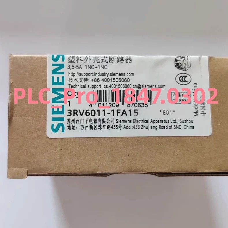 1PCS Brand New SIEMENS 3RV6011-1FA15 Circuit Breaker 3.5-5A  Fast shipment