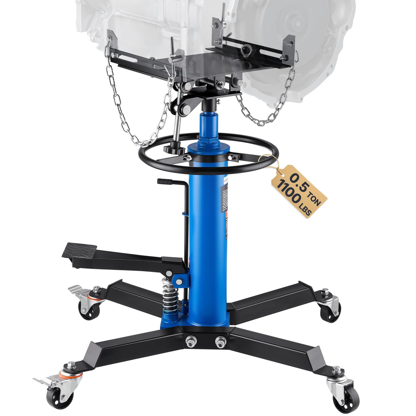 Transmission Jack, Hydraulic Telescoping Transmission Jack, 2-Stage