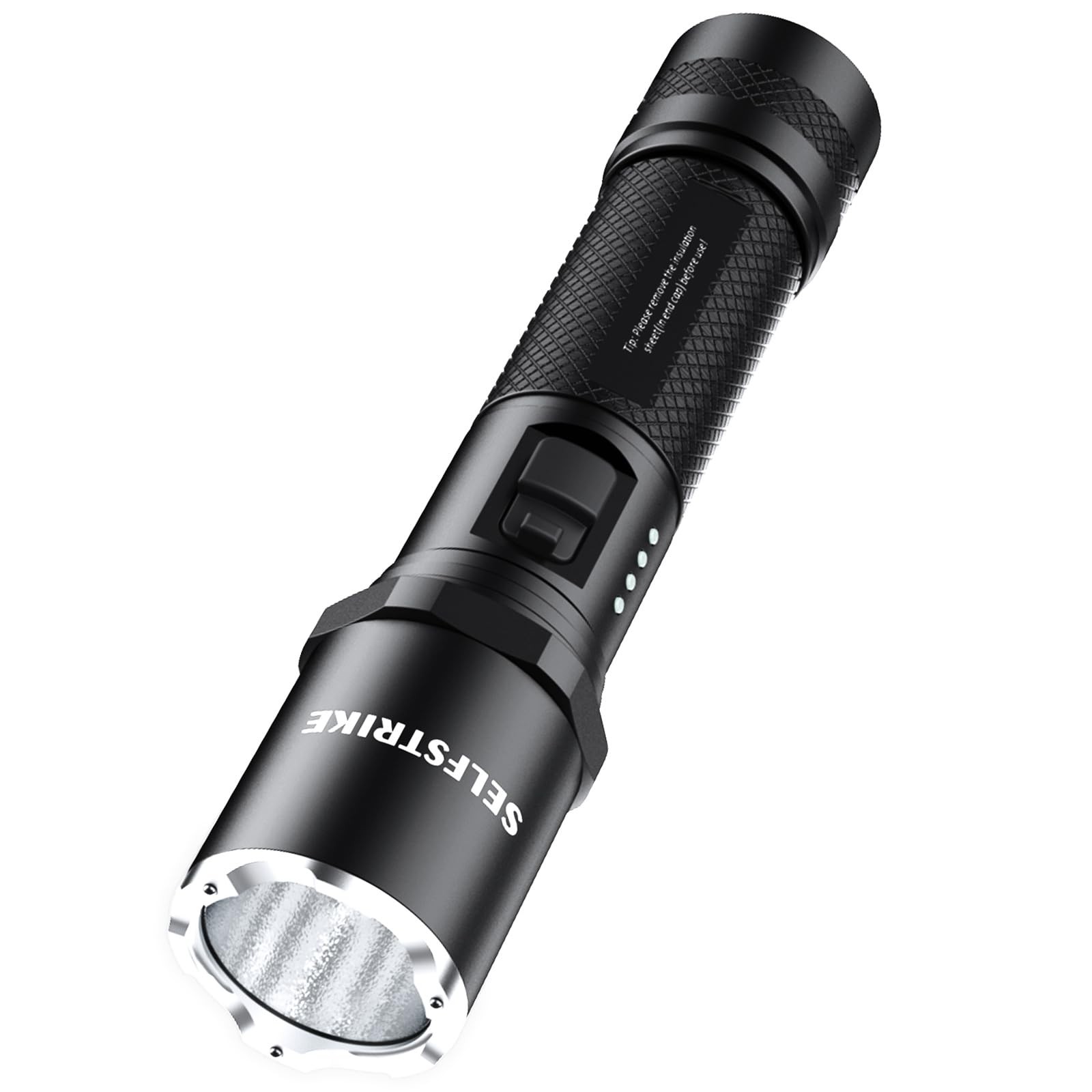 Rechargeable Flashlights, High Lumens, 5 Lighting Modes, with Battery Level D...