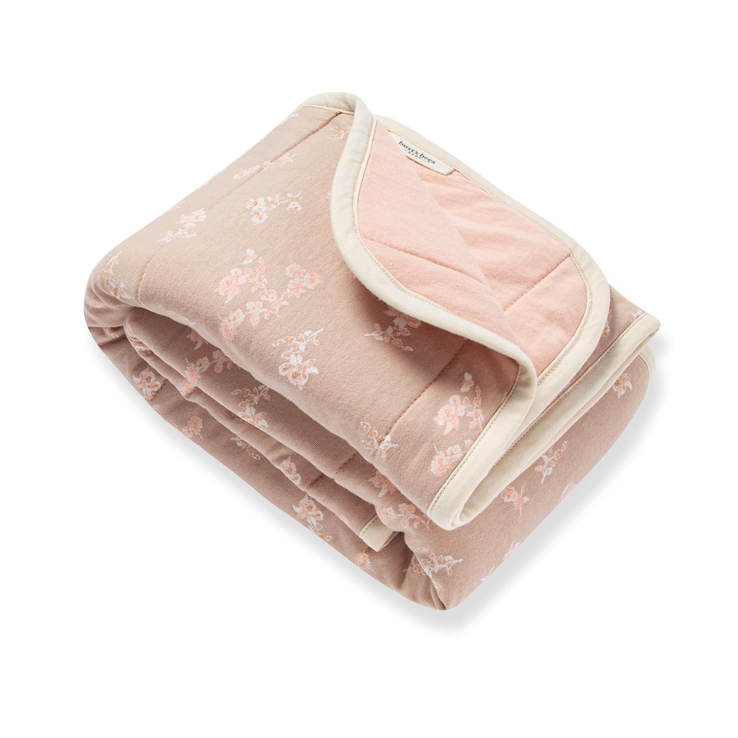 Burt's Bees Baby Organic Cotton Reversible Blanket Nursery