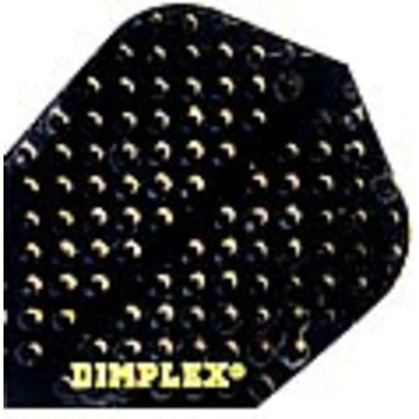 Black Standard Shape Dimplex Dart Flight - 5 Sets