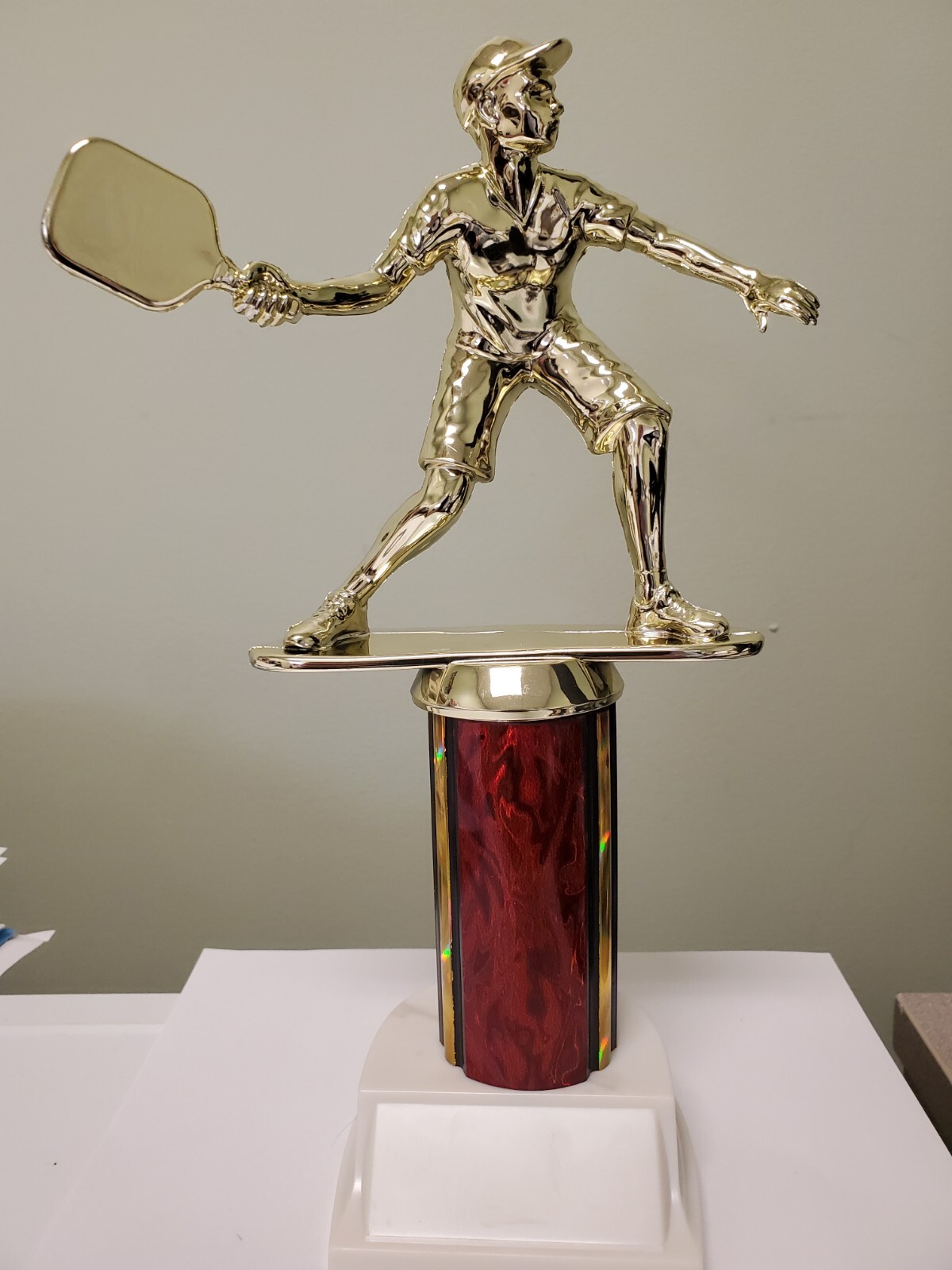 PICKLEBALL trophy award, with engraving, about 10" tall, with your engraving