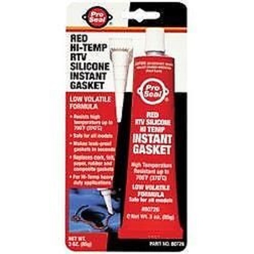 12PACK PRO SEAL RED RTV SILICONE 3 OZ TUBE N80726 NEW FREE SHIPPING