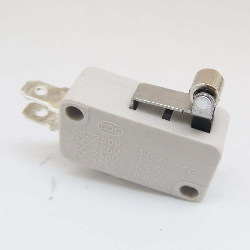 100pc Grey Micro Switch Metal Roller Lever Limit N.O/N.C Switch 28x16mmx10mm 15A