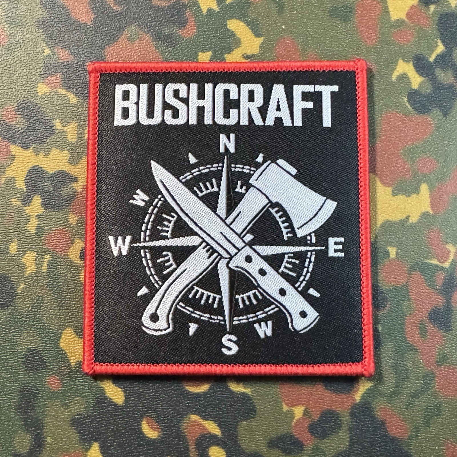 BUSHCRAFT Woven Patch Hook/Loop WOODLORE SURVIVAL OUTDOORS EXPLORE