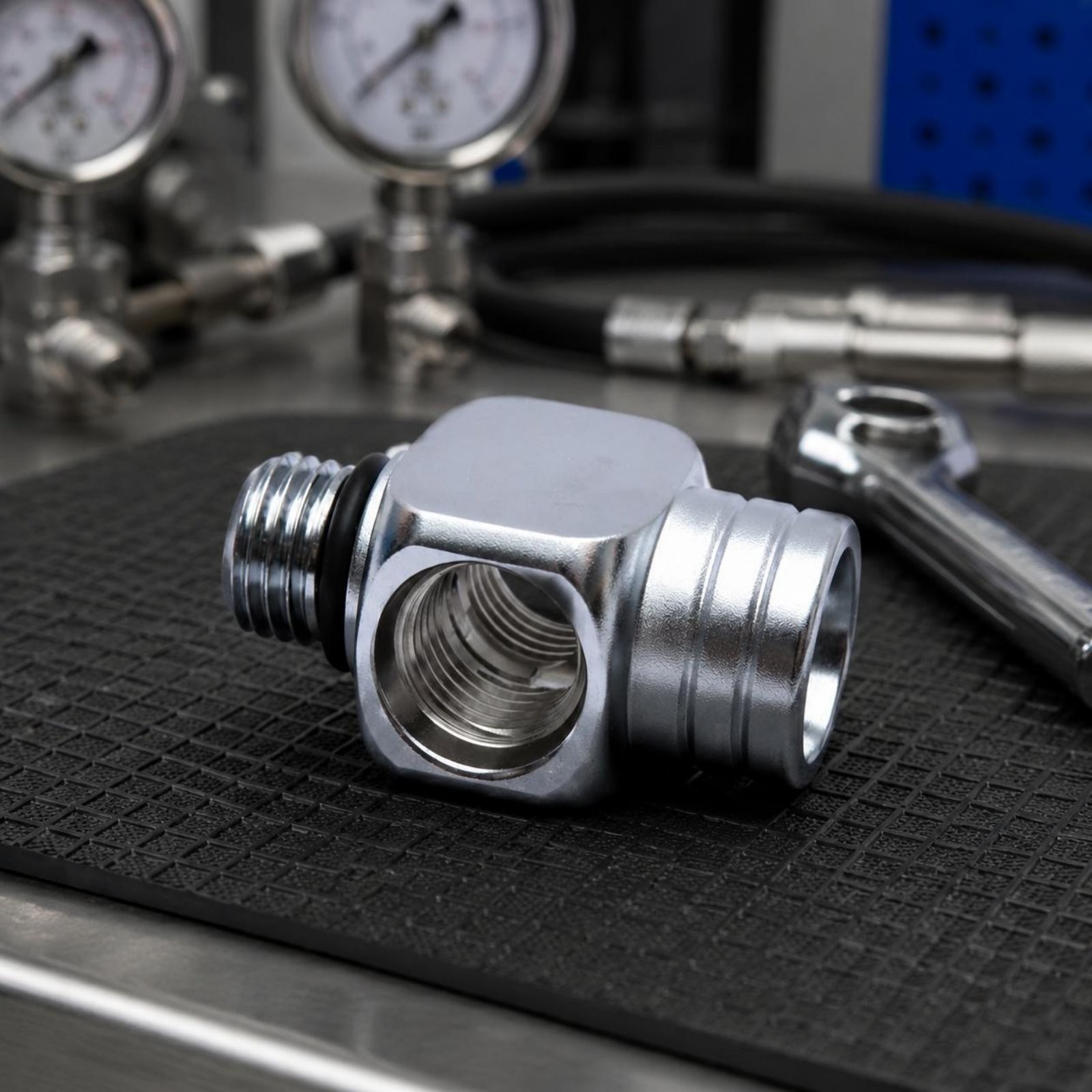 7/16 High Pressure Adaptor Metal Housing Diving Pressure Controller Adapter