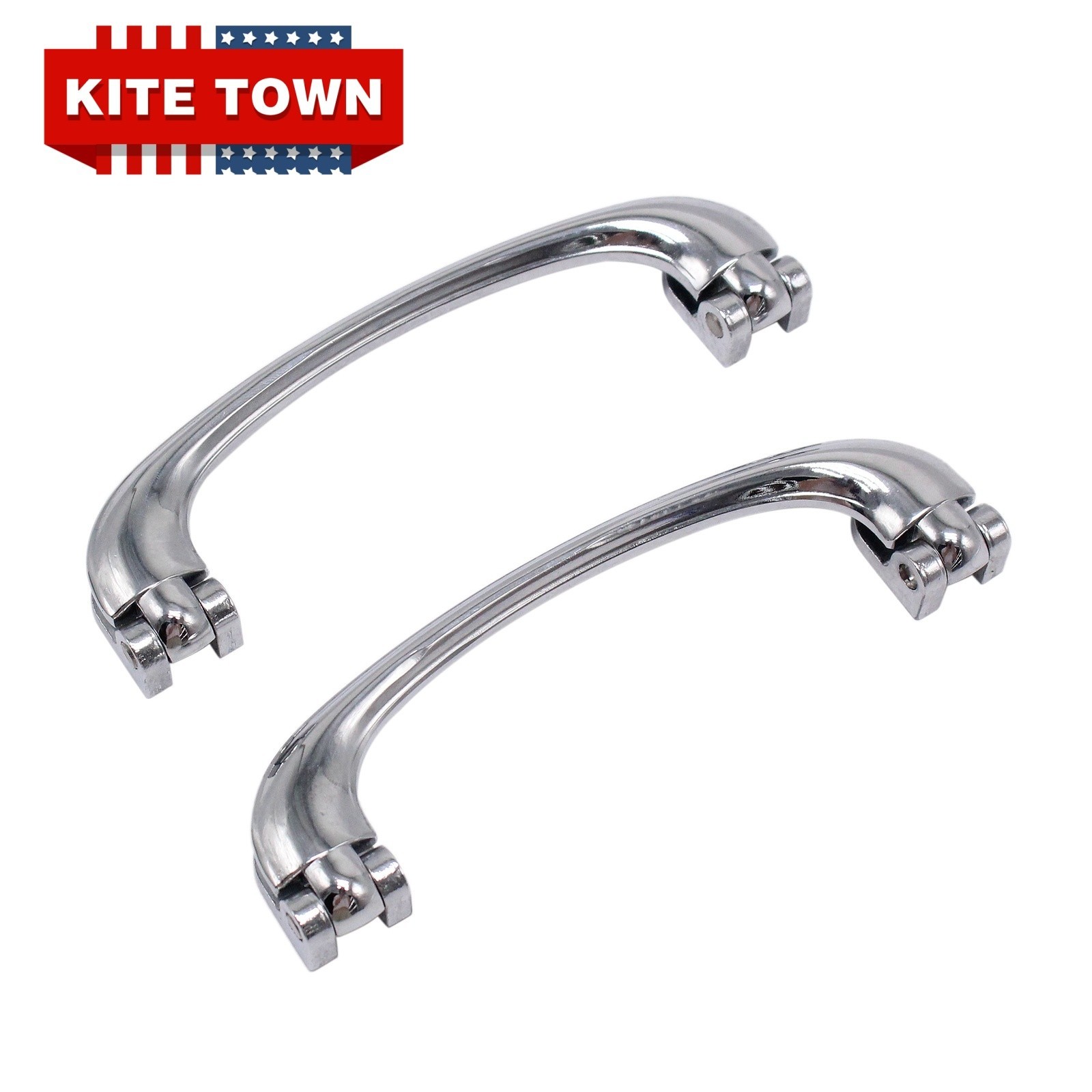 Chrome Interior Door Pull Handle Pair Universal For Classic Cars Tudor