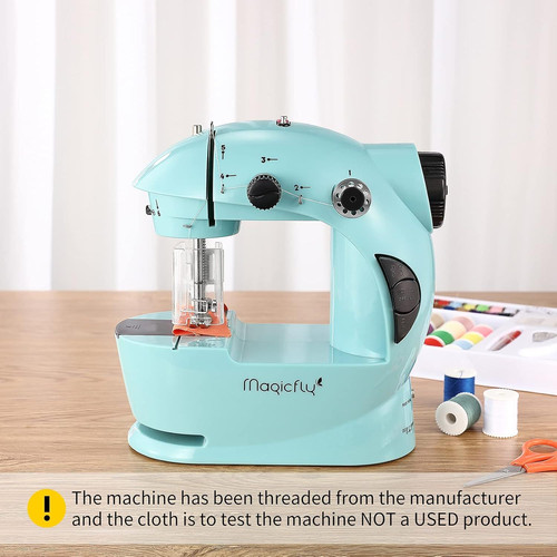 Mini Sewing Machine with Extension Table, Dual Speed Portable Sewing Machine for