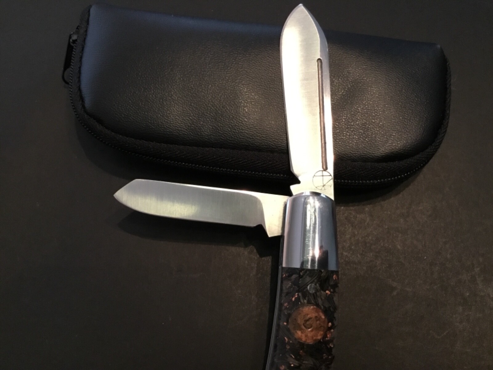 Custom Kirilov Custom Knives “Mars” 2 Blade Slipjoint Folder Folding Knife
