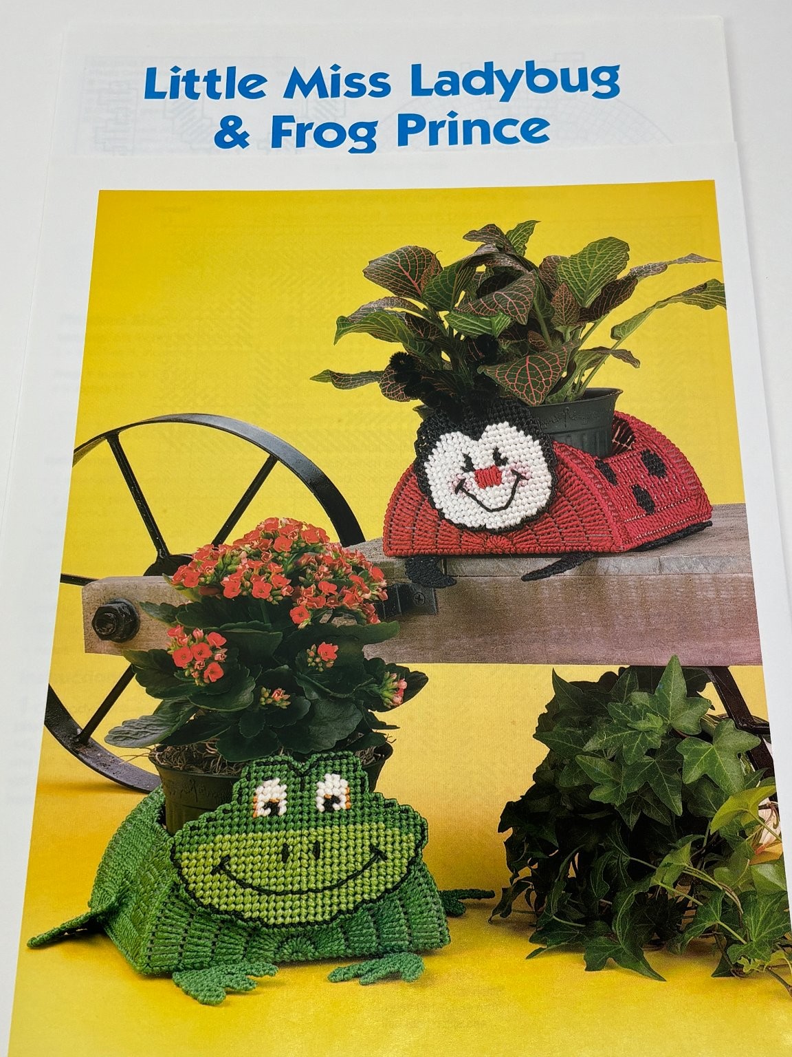Plastic Canvas Pattern Little Miss Ladybug & Frog Prince Book Pages