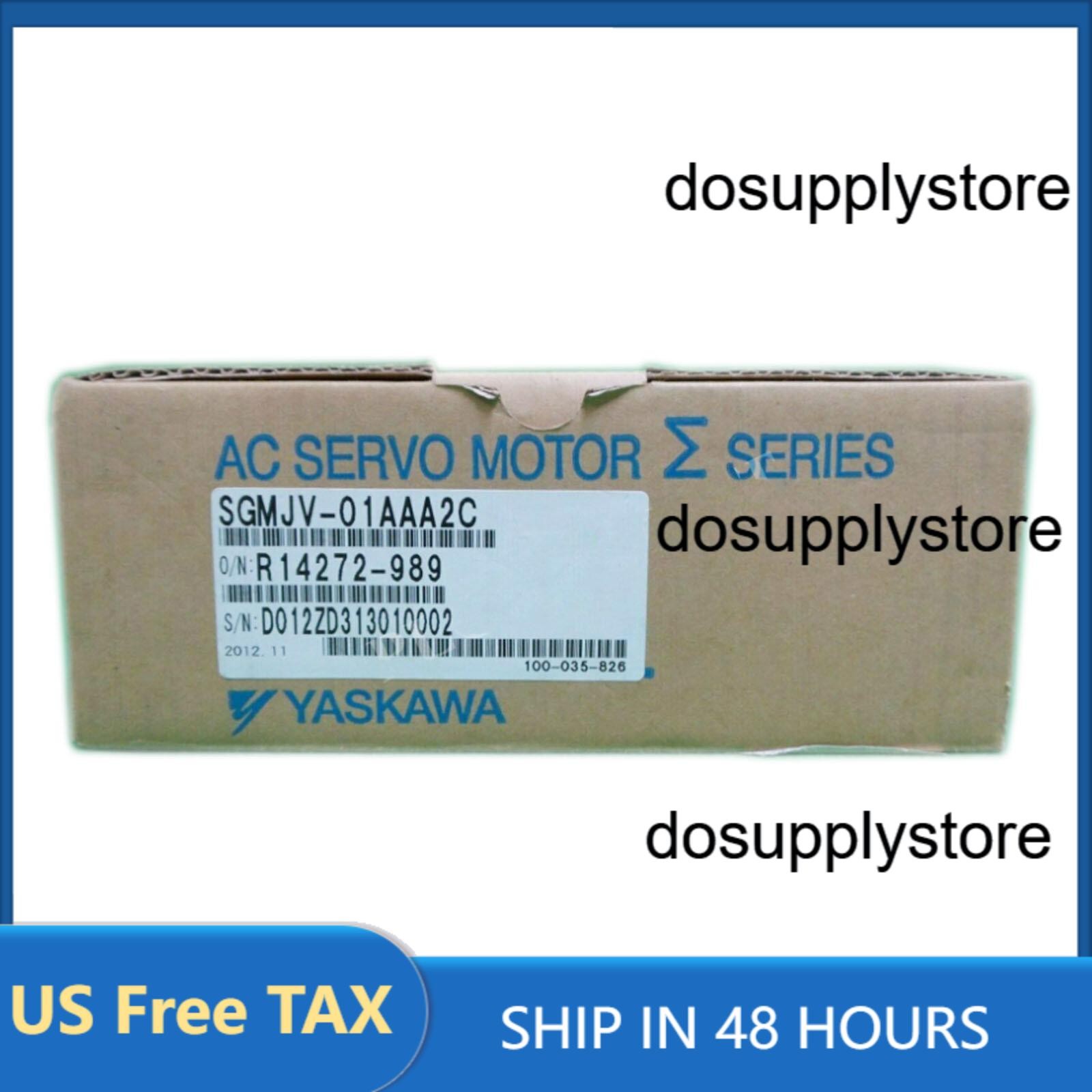 1PC YASKAWA AC SERVO MOTOR SGMJV-01AAA2C NEW