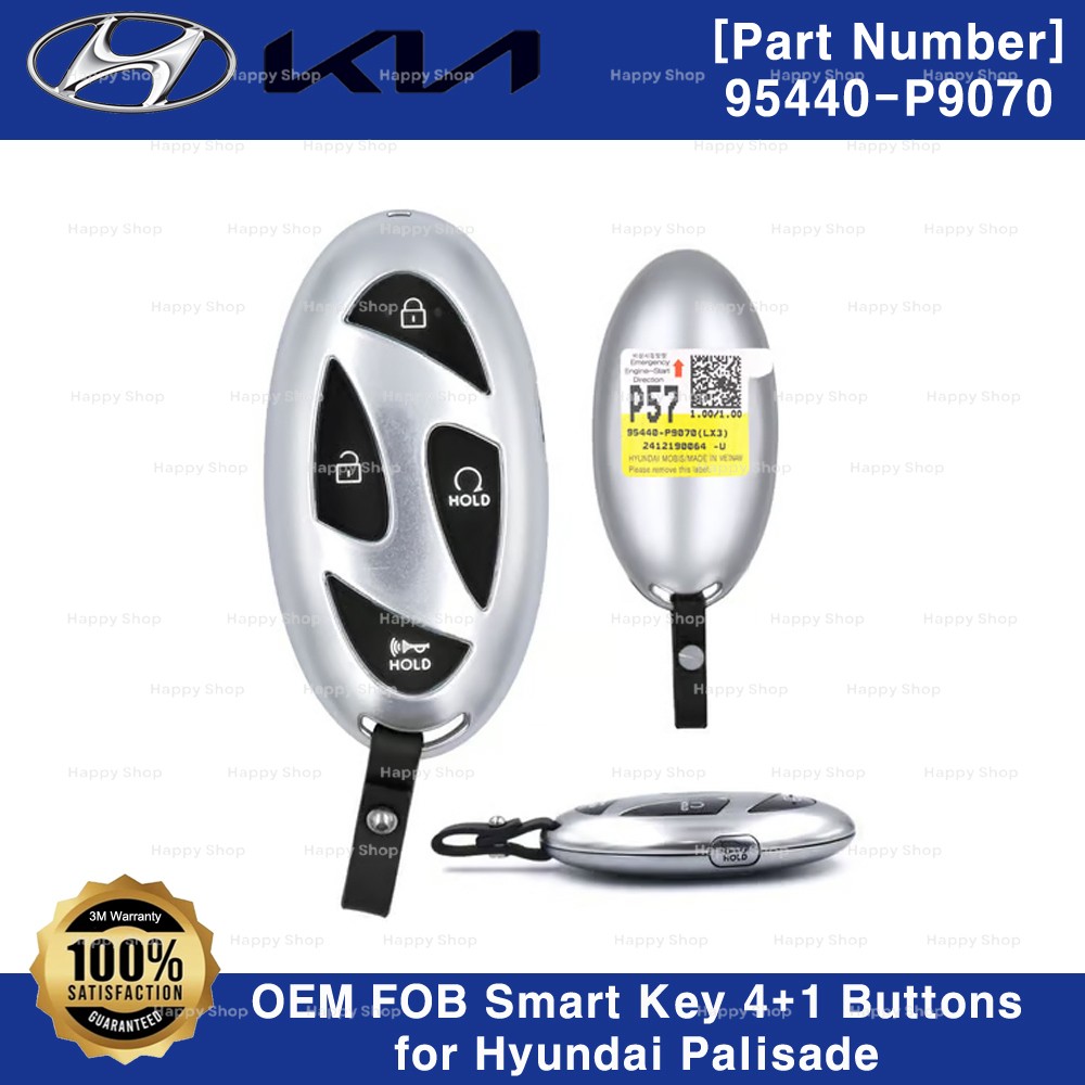 Genuine OEM FOB Smart Key 4+1 buttons 95440P9070 for Hyundai Palisade 25-26+