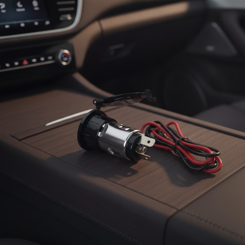 Cigarette Lighter Adapter for SUVs and Trucks with Power Outlet Functionality