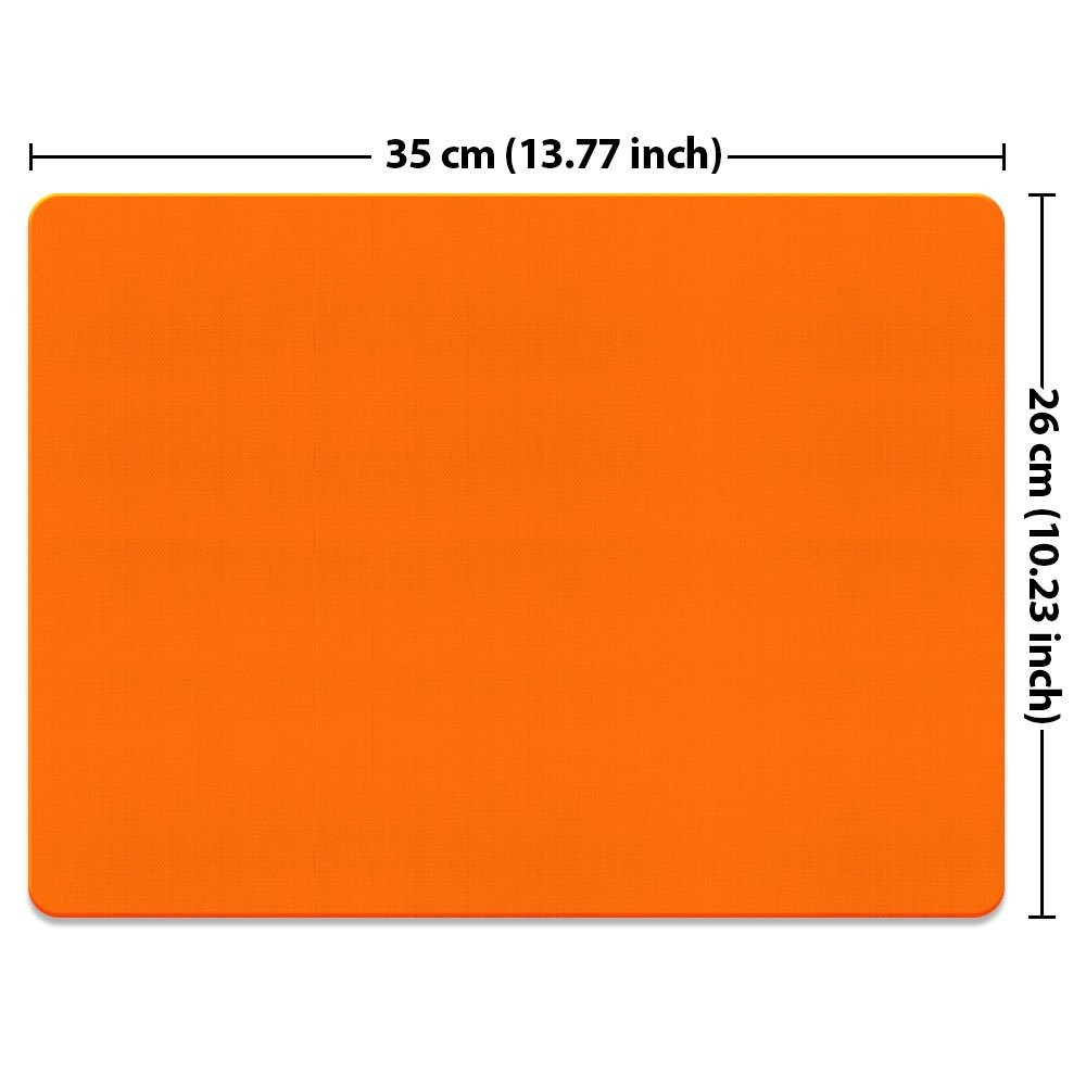 Extra Large (X-Large) Size Non-Slip Rectangle Mousepad, X-Large, Orange