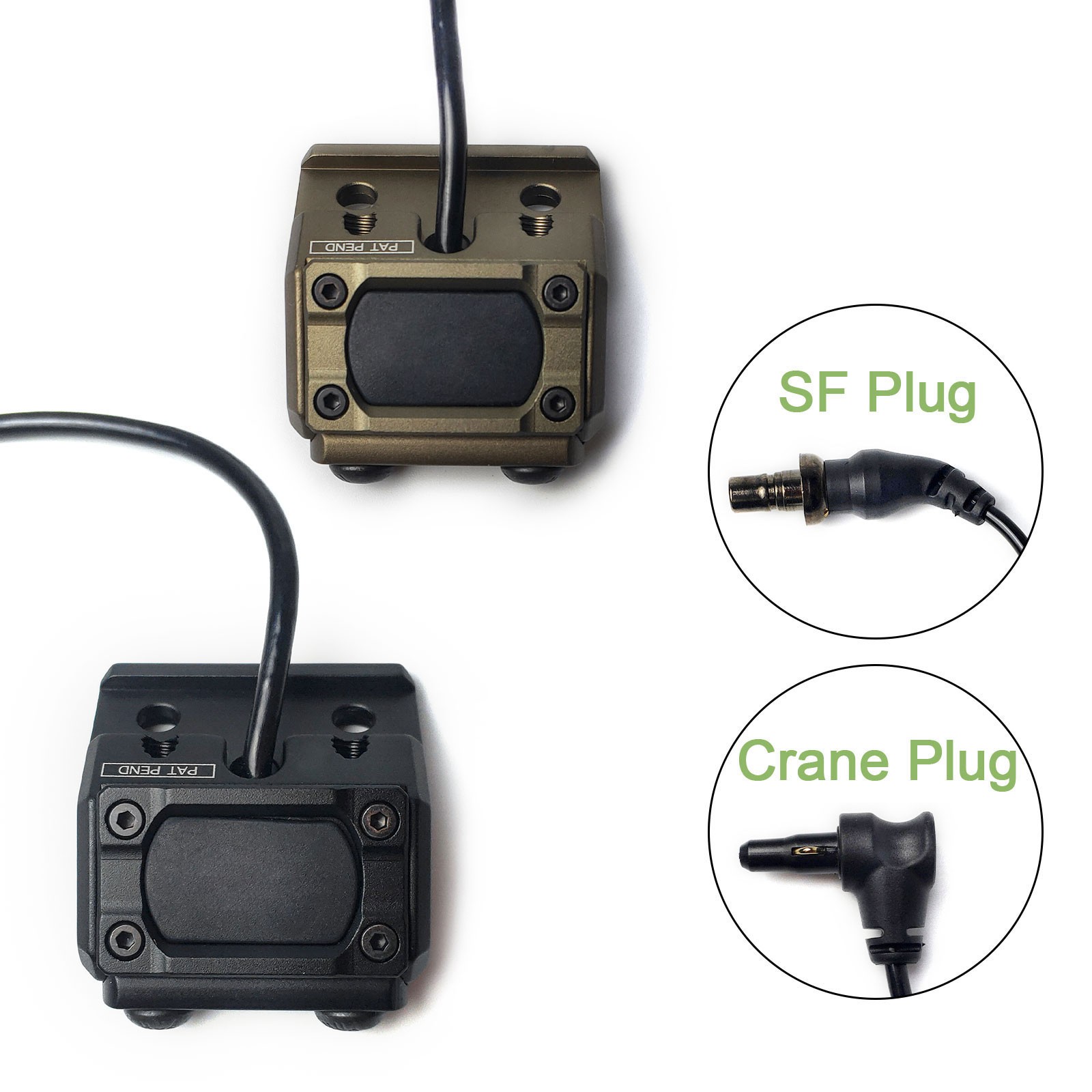 Tactical Button Remote Light Switch for LED IR Flashlight & Hunting Laser