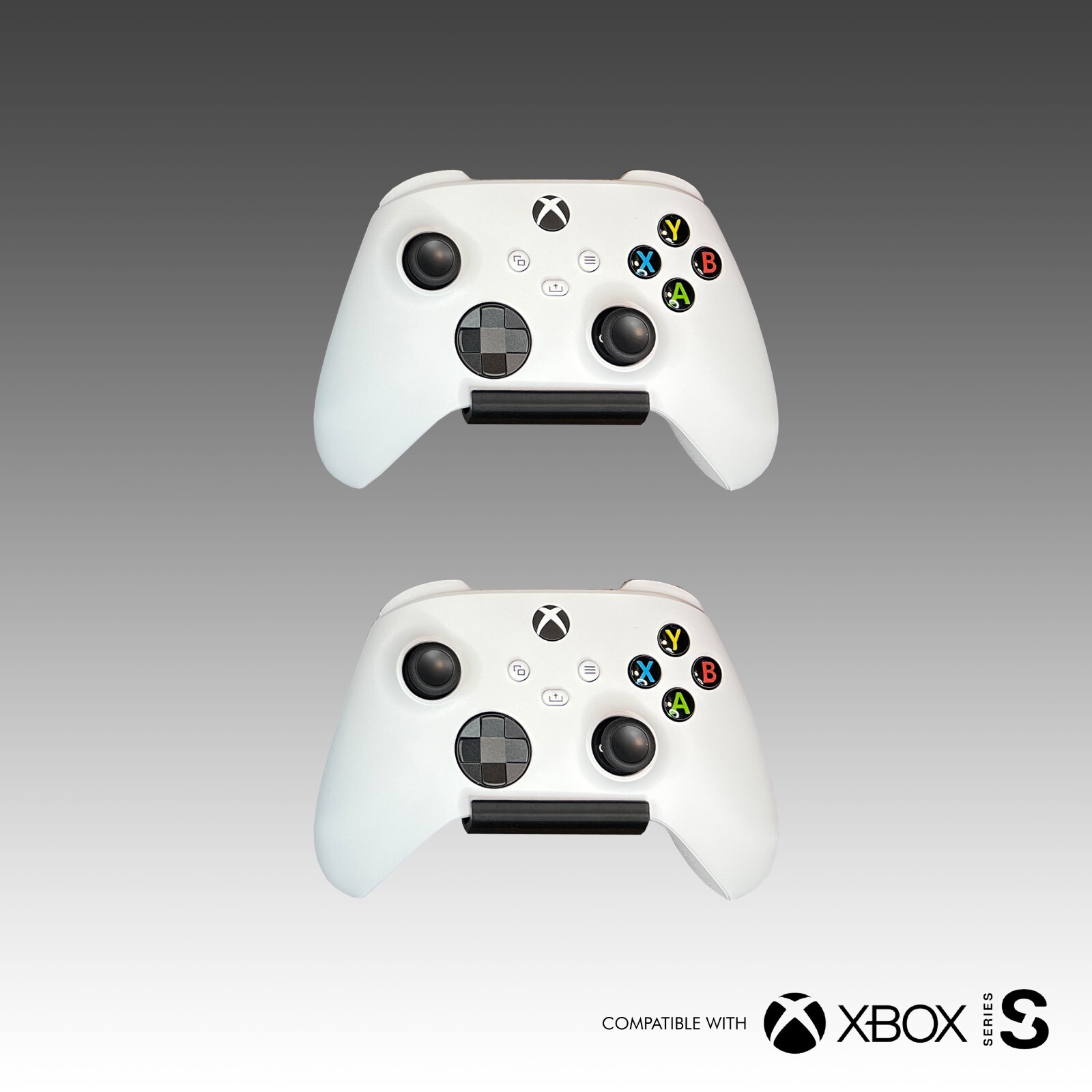 Xbox Series S Wall mount bracket with 2 controller mounts Xbox console Gaming