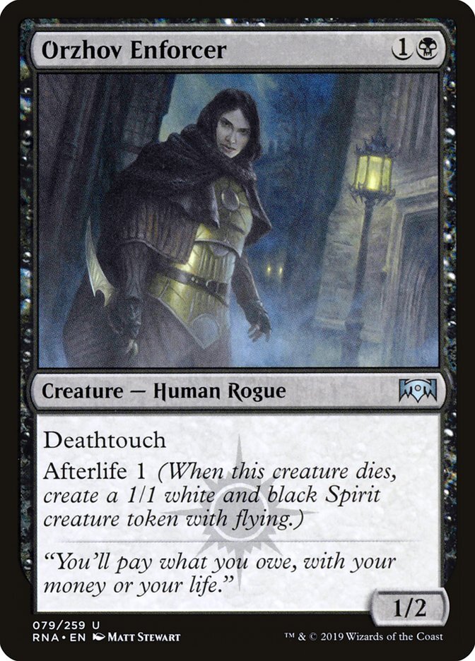 Orzhov Enforcer [Ravnica Allegiance] Magic MTG