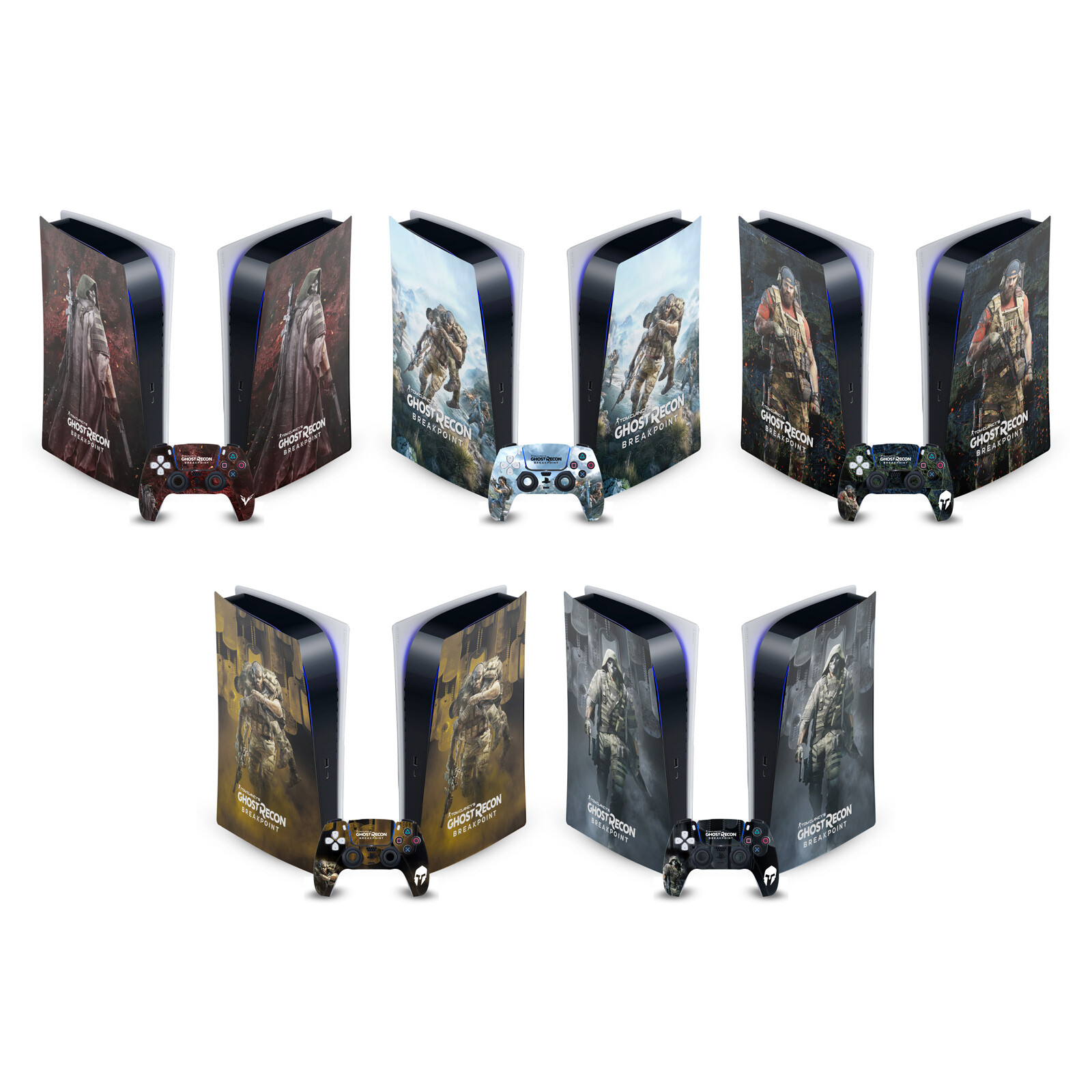 TOM CLANCY'S GHOST RECON BREAKPOINT ART SKIN FOR SONY PS5 DIGITAL EDITION BUNDLE