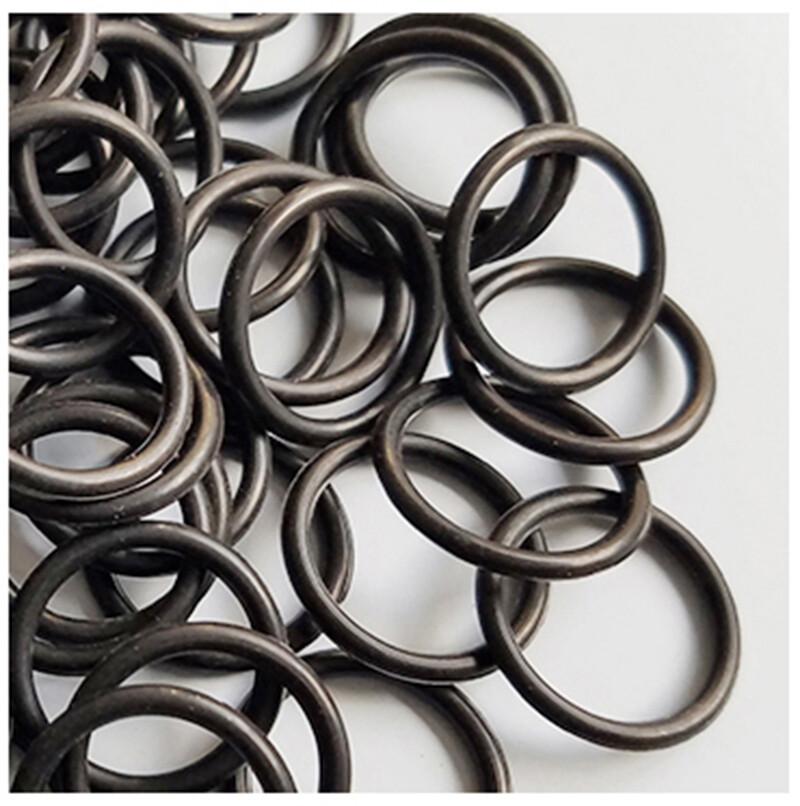 Black wire Diameter 4mm OD 16~100mm Food Grade Silicon Rubber O-Ring Seals